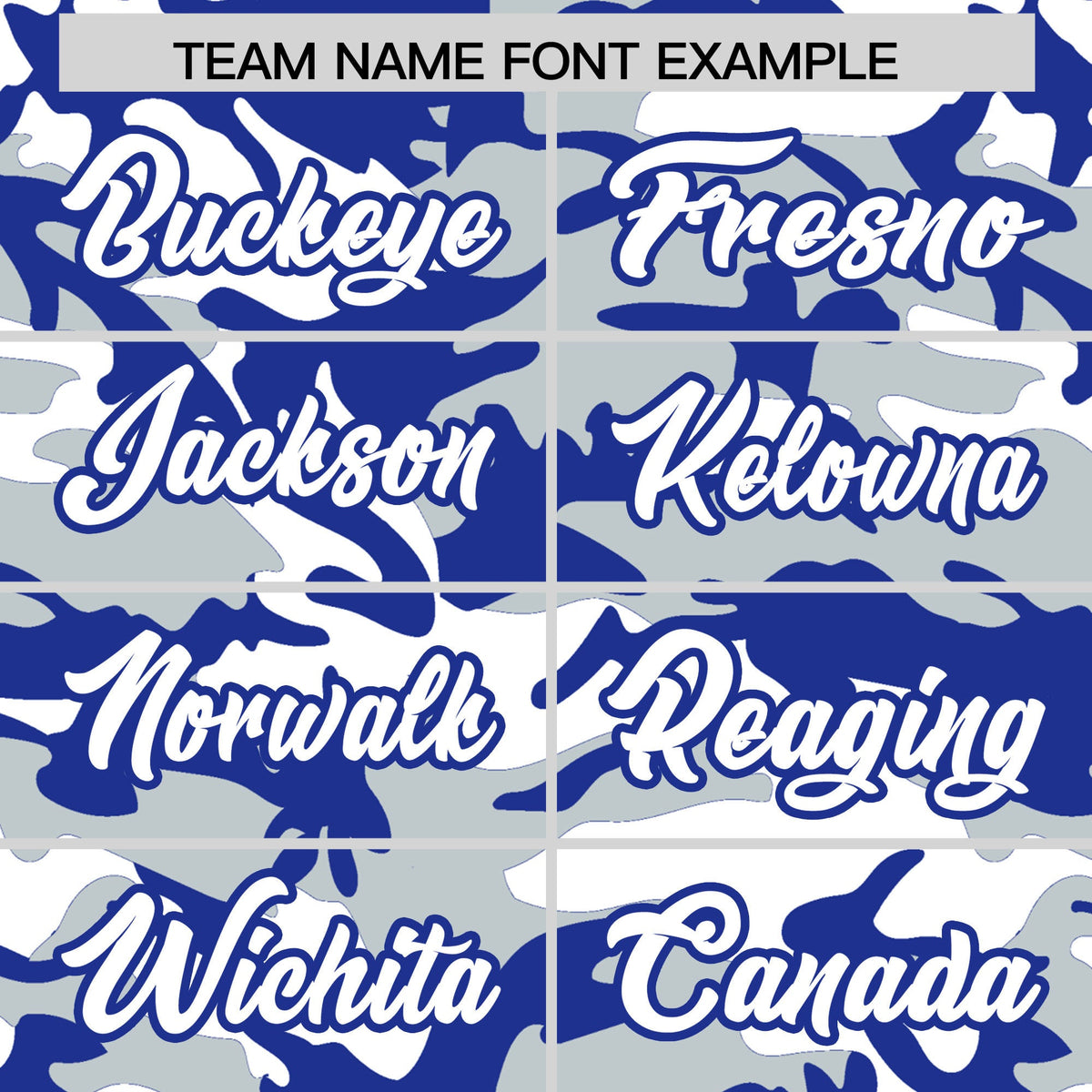 Custom Silver Royal Blue White Camo Gradient Fashion Baseball Jersey | Perfect for Training,Sublimation Printed &amp; Stitched,Add Name and Numbern,Perfect for Teams | KXKSHOP