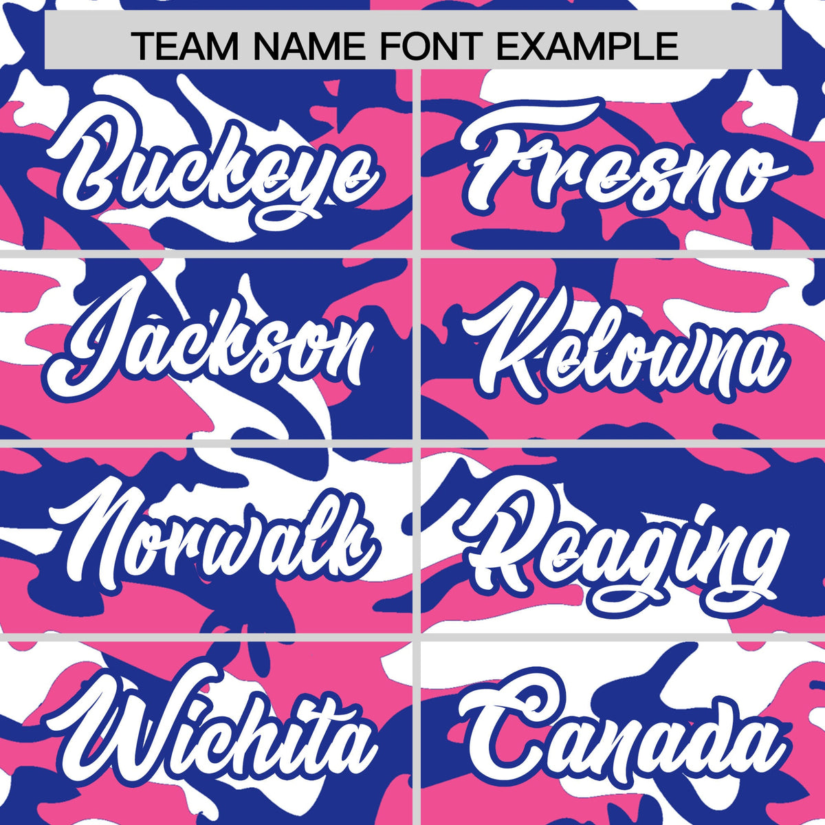 Custom Pink Royal Blue White Camo Gradient Fashion Baseball Jersey | Perfect for Training,Sublimation Printed &amp; Stitched,Add Name and Numbern,Perfect for Teams | KXKSHOP