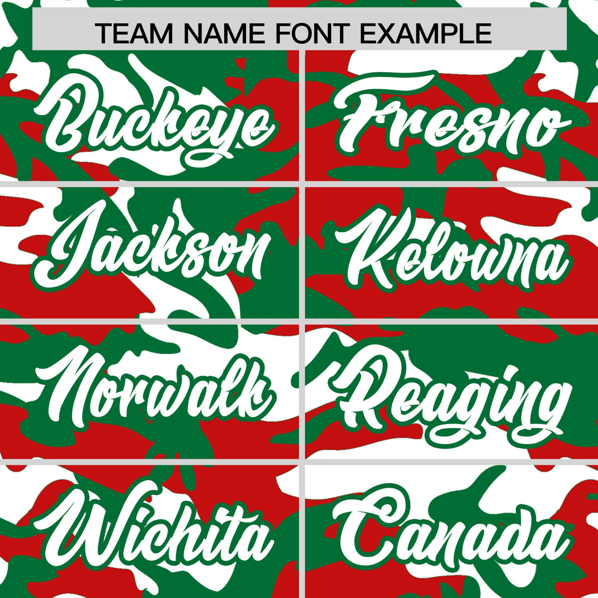 Custom Red Kelly Green White Camo Gradient Fashion Baseball Jersey | Perfect for Training,Sublimation Printed &amp; Stitched,Add Name and Numbern,Perfect for Teams | KXKSHOP