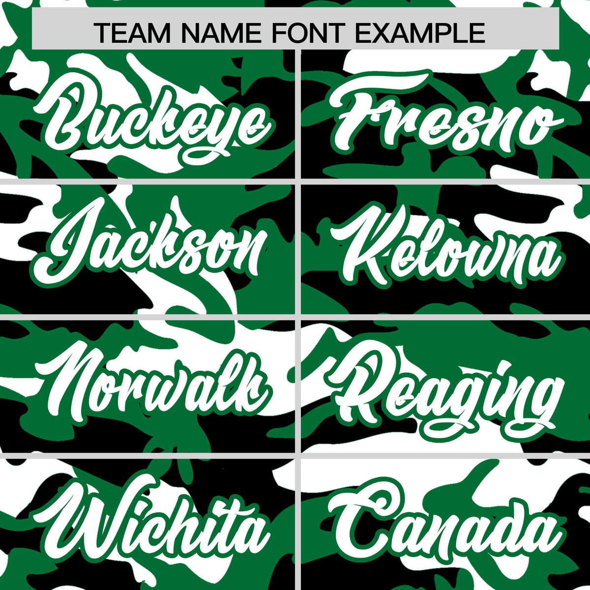 Custom Kelly Green Black White Camo Gradient Fashion Baseball Jersey | Perfect for Training,Sublimation Printed &amp; Stitched,Add Name and Numbern,Perfect for Teams | KXKSHOP
