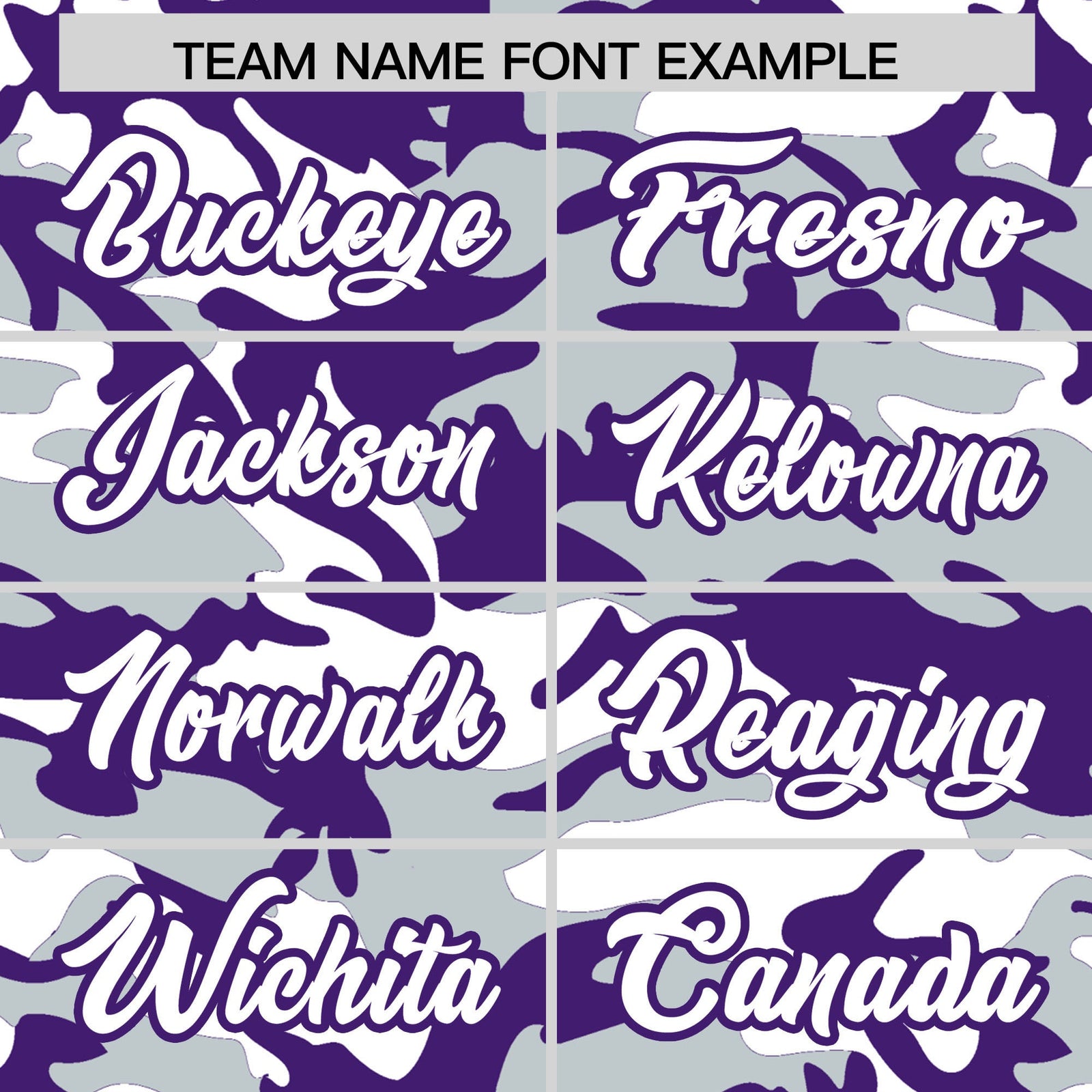 Custom Silver Purple White Camo Gradient Fashion Baseball Jersey | Perfect for Training,Sublimation Printed & Stitched,Add Name and Numbern,Perfect for Teams | KXKSHOP