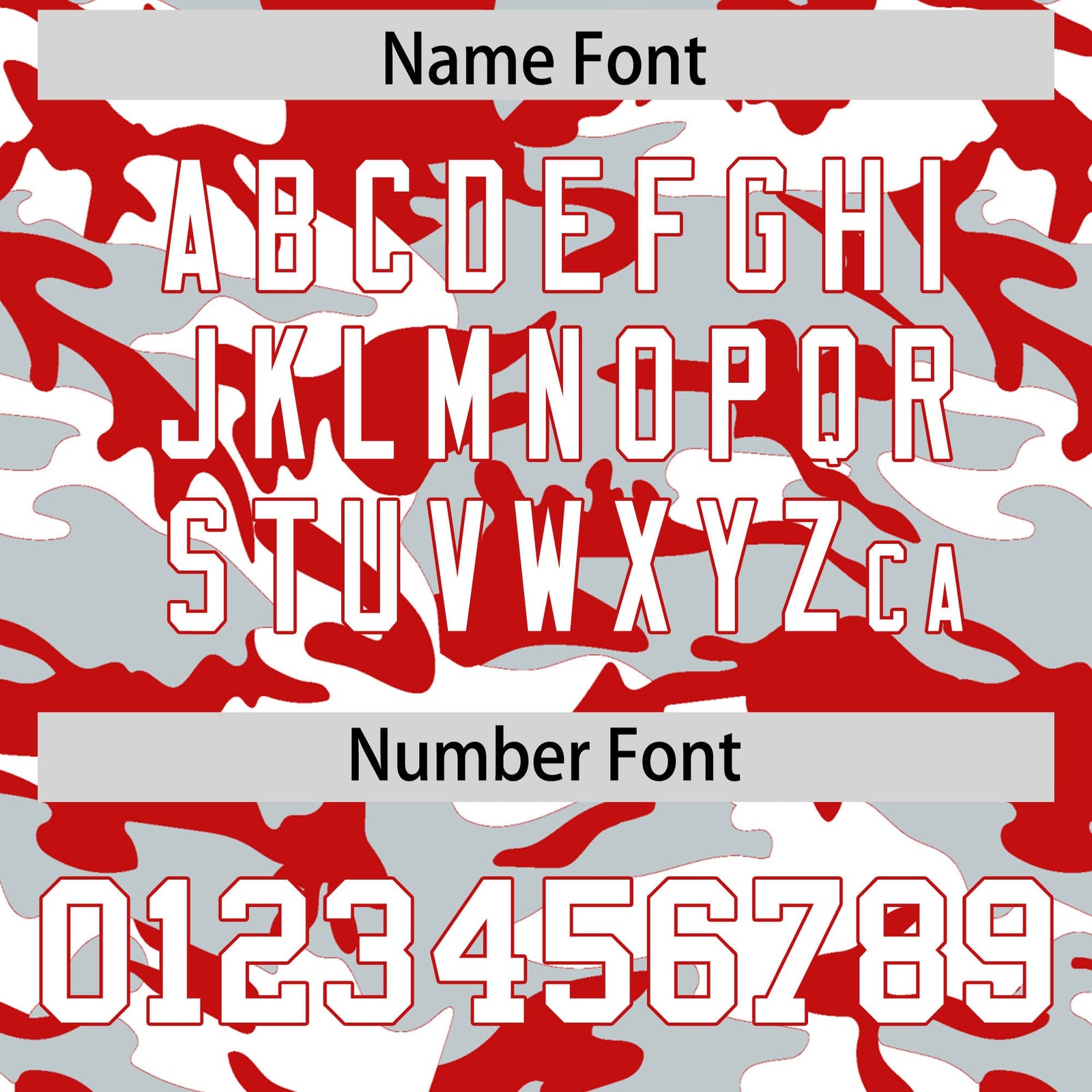 Custom Silver Red White Camo Gradient Fashion Baseball Jersey | Perfect for Training,Sublimation Printed & Stitched,Add Name and Numbern,Perfect for Teams | KXKSHOP