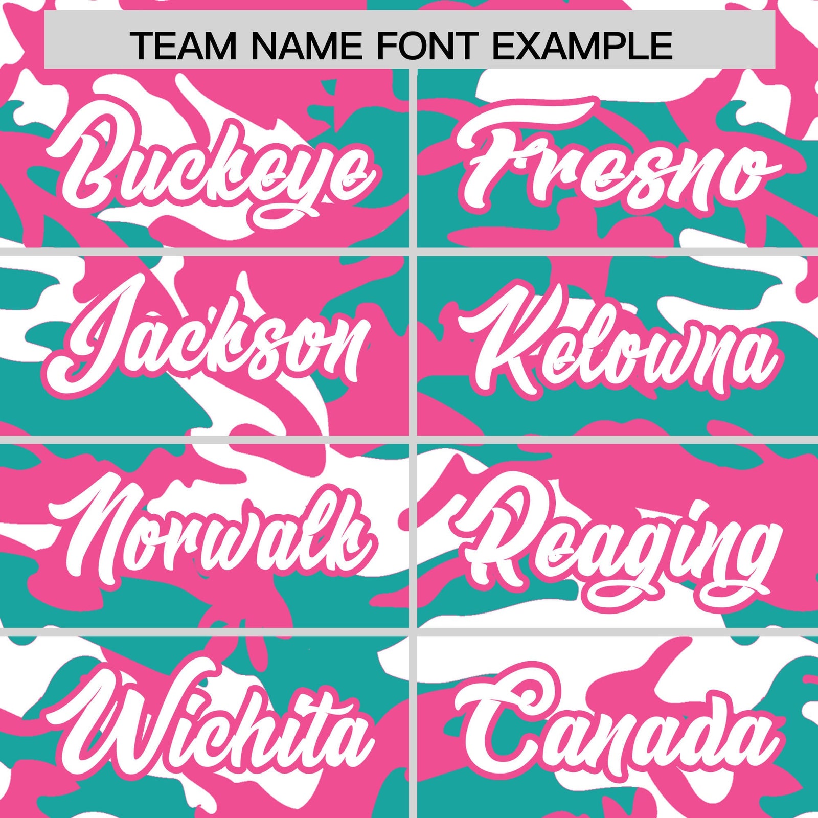 Custom Aqua White Pink Camo Gradient Fashion Baseball Jersey | Perfect for Training,Sublimation Printed & Stitched,Add Name and Numbern,Perfect for Teams | KXKSHOP