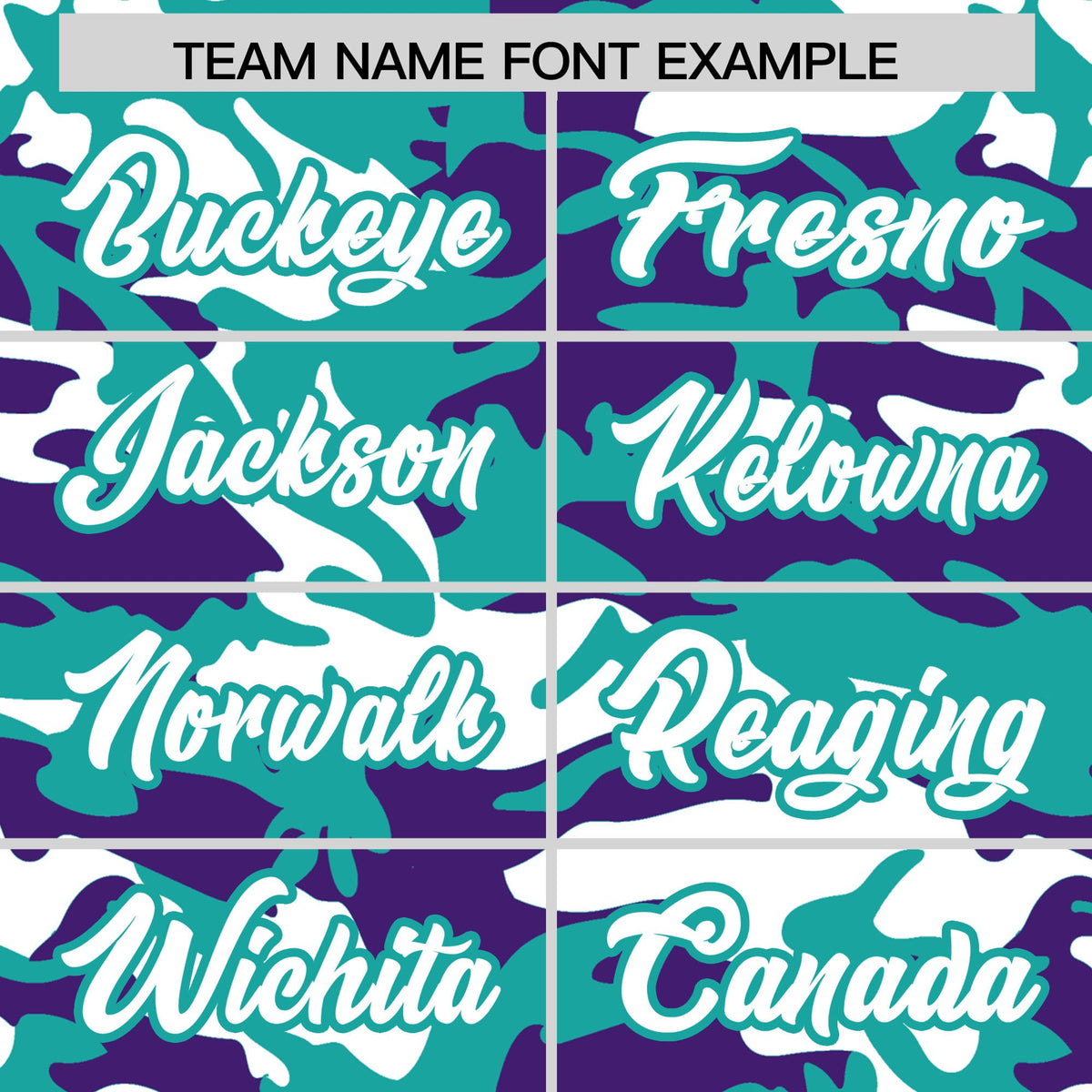 Custom Aqua Purple White Camo Gradient Fashion Baseball Jersey | Perfect for Training,Sublimation Printed &amp; Stitched,Add Name and Numbern,Perfect for Teams | KXKSHOP