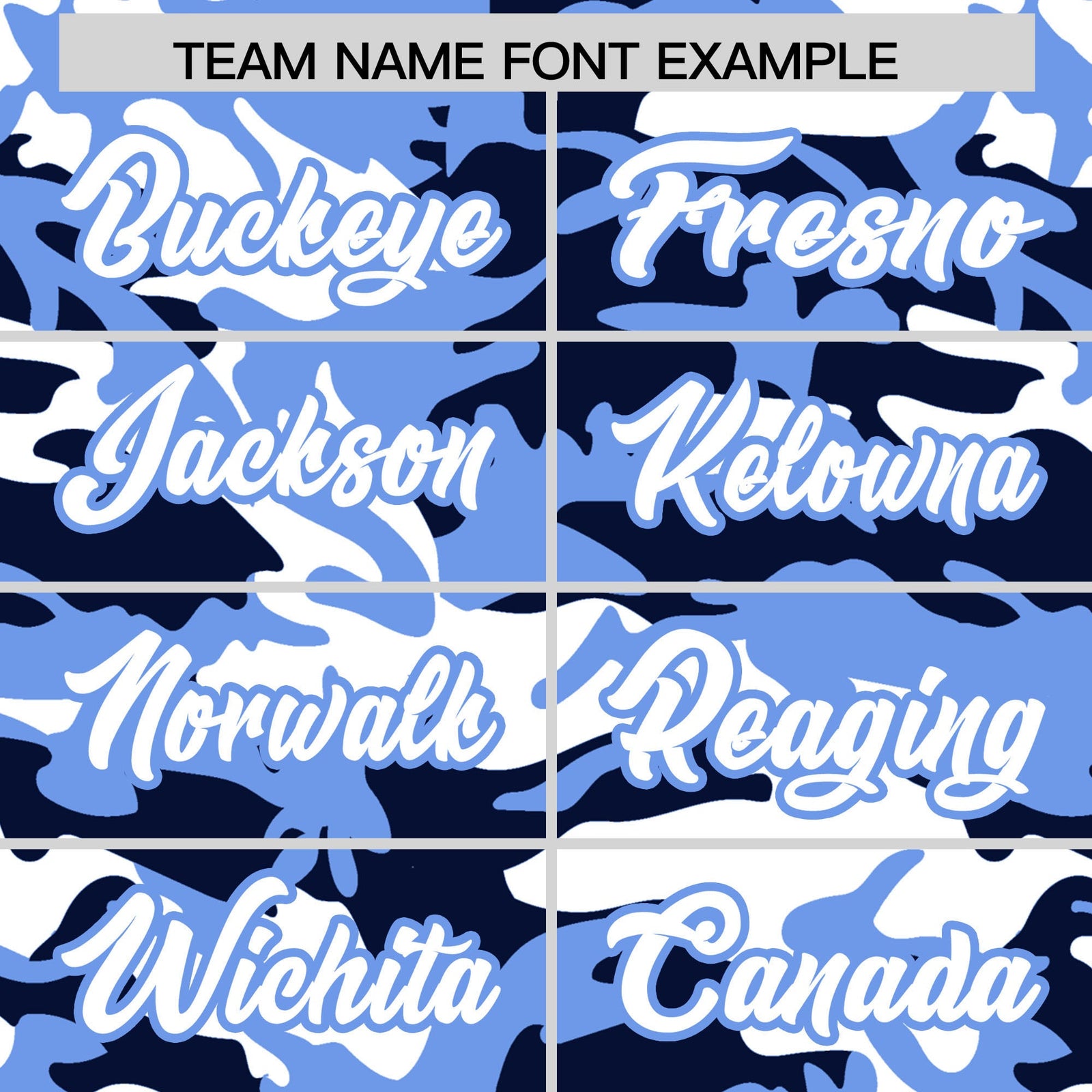 Custom Navy Light Blue White Camo Gradient Fashion Baseball Jersey | Perfect for Training,Sublimation Printed & Stitched,Add Name and Numbern,Perfect for Teams | KXKSHOP