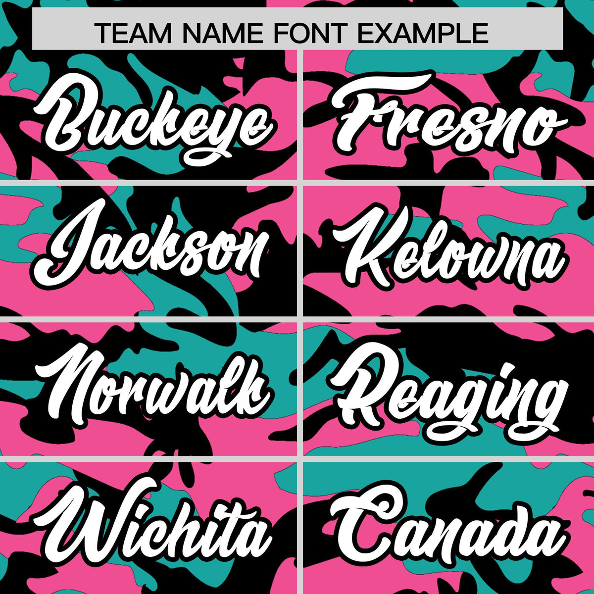 Custom Aqua Pink Black Camo Gradient Fashion Baseball Jersey | Perfect for Training,Sublimation Printed &amp; Stitched,Add Name and Numbern,Perfect for Teams | KXKSHOP