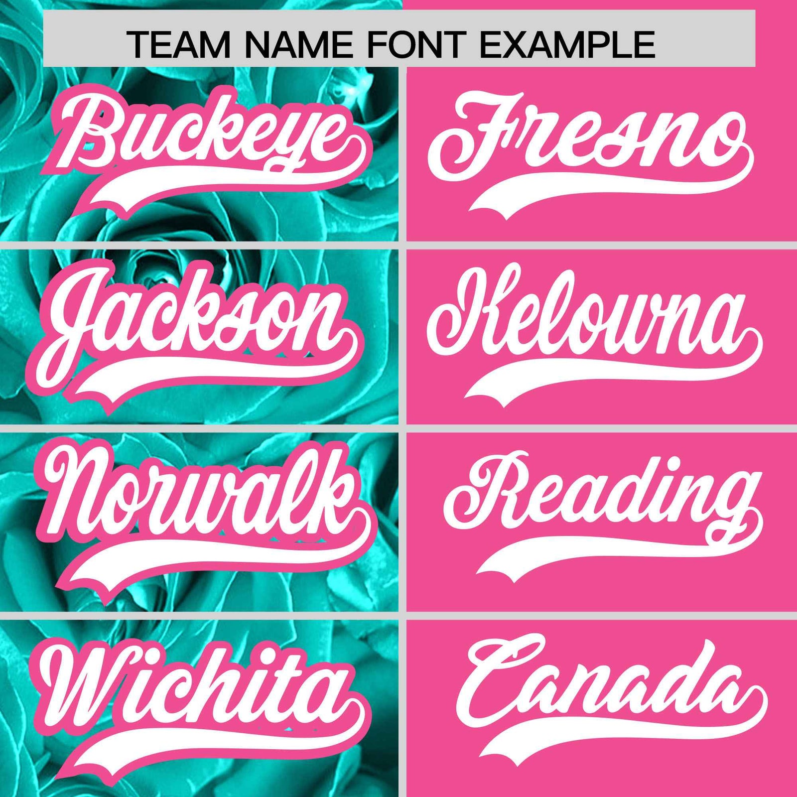 Custom Aqua Pink Split Rose Print Authentic Baseball Jersey
