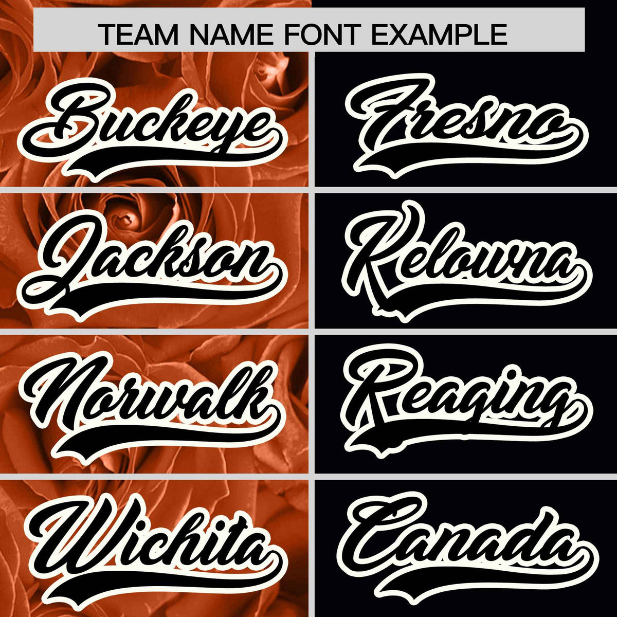 Custom Texas Orange Black Split Rose Print Authentic Baseball Jersey