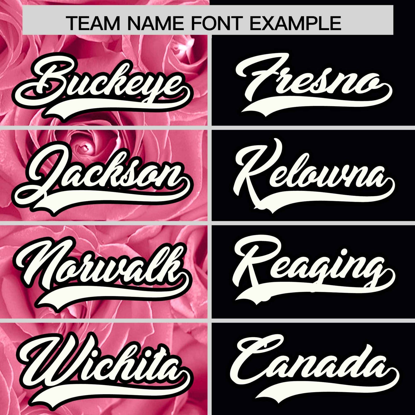 Custom Light Pink Black Split Rose Print Authentic Baseball Jersey