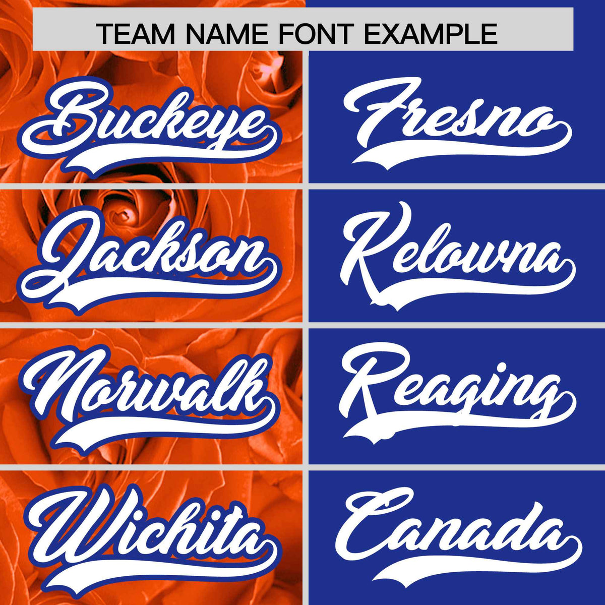 Custom Orange Royal Split Rose Print Authentic Baseball Jersey