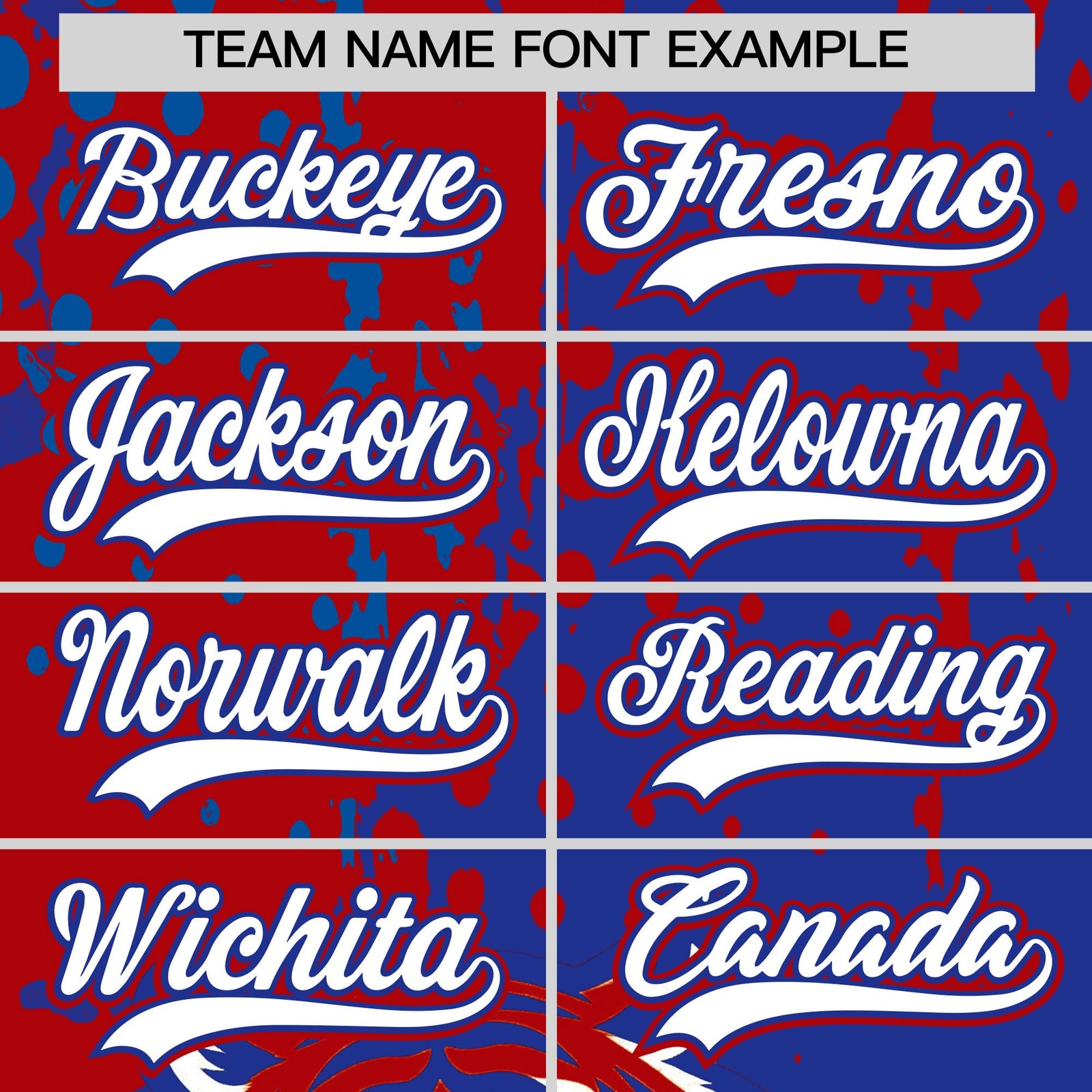 Custom Royal Blue Red Royal Full-Snap Graffiti Pattern Tiger Graffiti Jersey Baseball Jersey| KXKSHOP