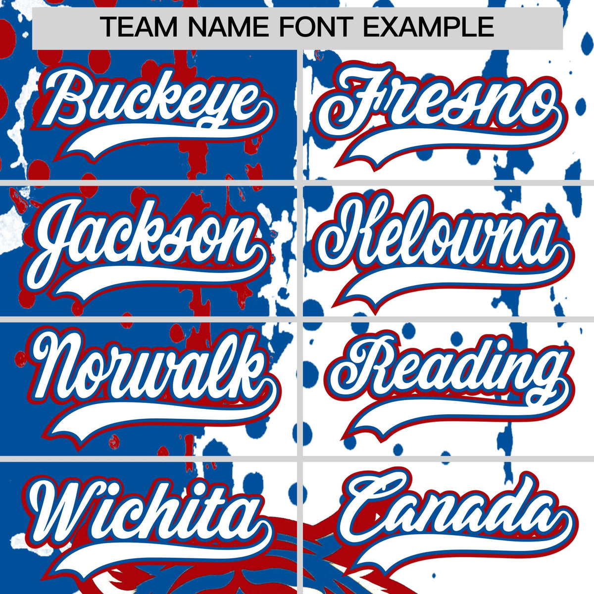 Custom White Royal Red Full-Snap Graffiti Pattern Tiger Graffiti Jersey Baseball Jersey| KXKSHOP