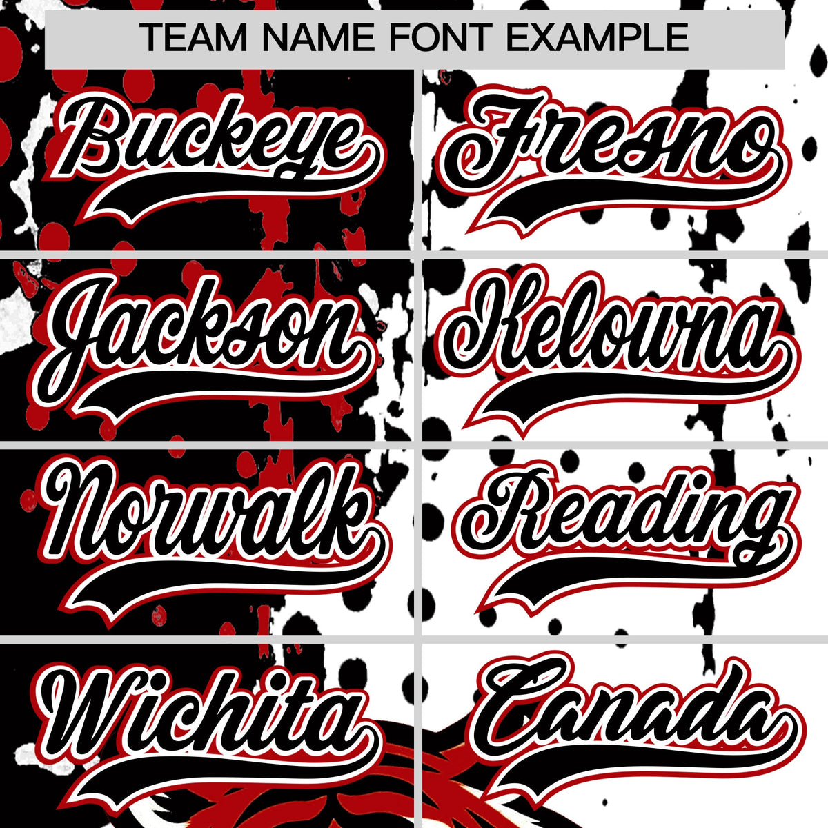 Custom White Black Red Full-Snap Graffiti Pattern Tiger Graffiti Jersey Baseball Jersey| KXKSHOP