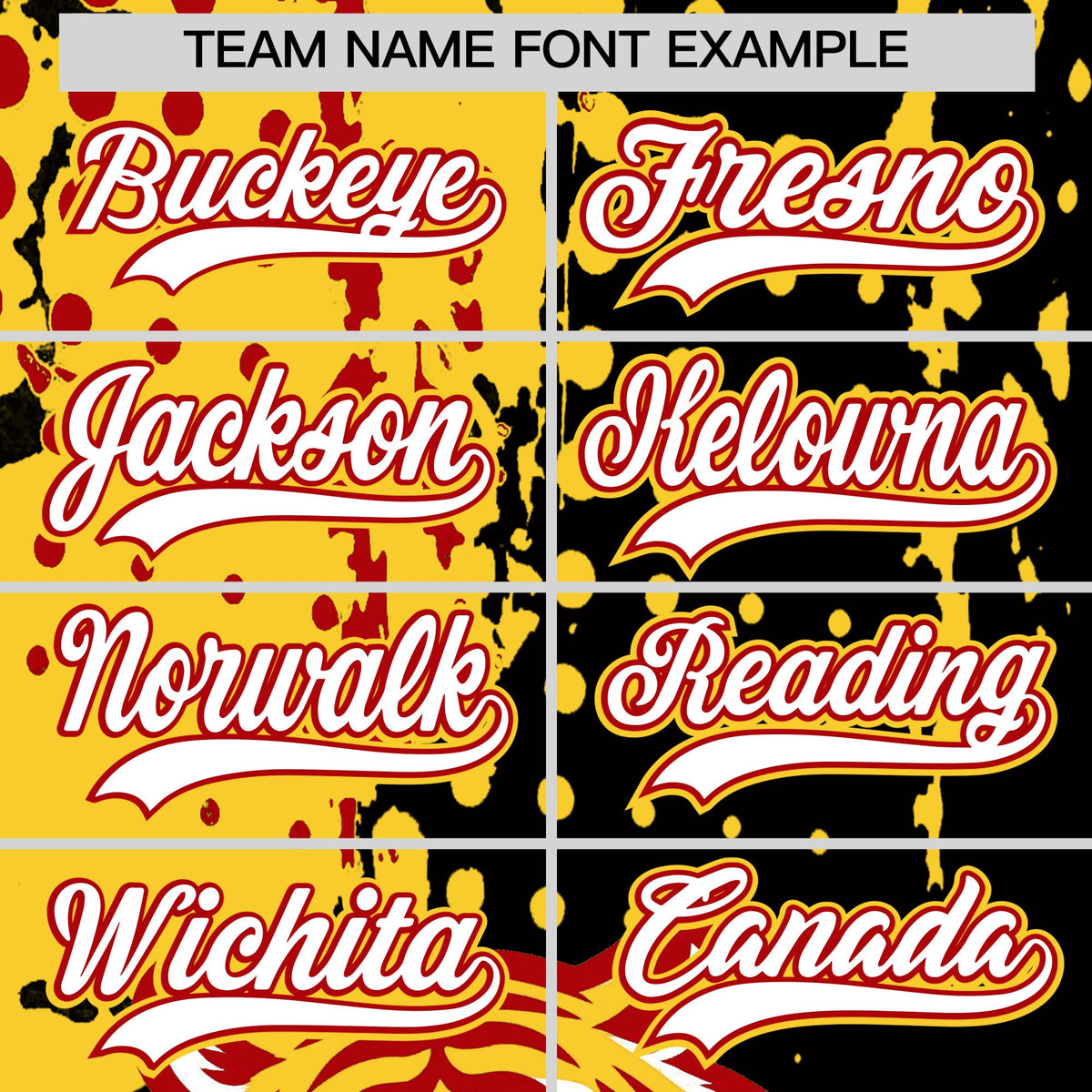 Custom Black Red Gold Full-Snap Graffiti Pattern Tiger Graffiti Jersey Baseball Jersey| KXKSHOP