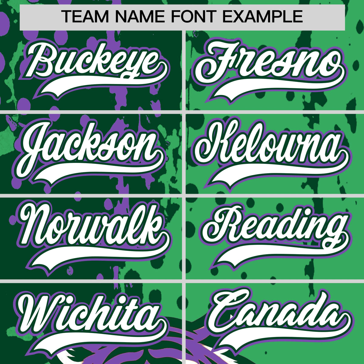 Custom Neon Green Dark Green White Full-Snap Graffiti Pattern Tiger Graffiti Jersey Baseball Jersey| KXKSHOP