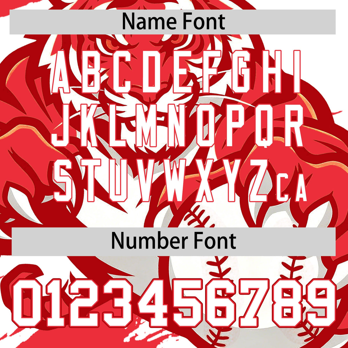 Custom White Red Light Red Full-Snap Graffiti Pattern Tiger Graffiti Jersey Baseball Jersey| KXKSHOP