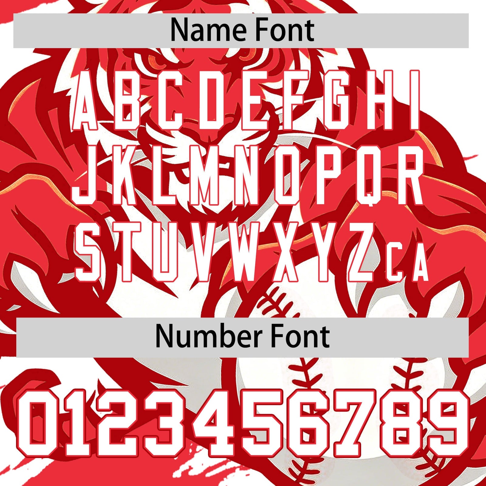 Custom White Red Light Red Full-Snap Graffiti Pattern Tiger Graffiti Jersey Baseball Jersey| KXKSHOP