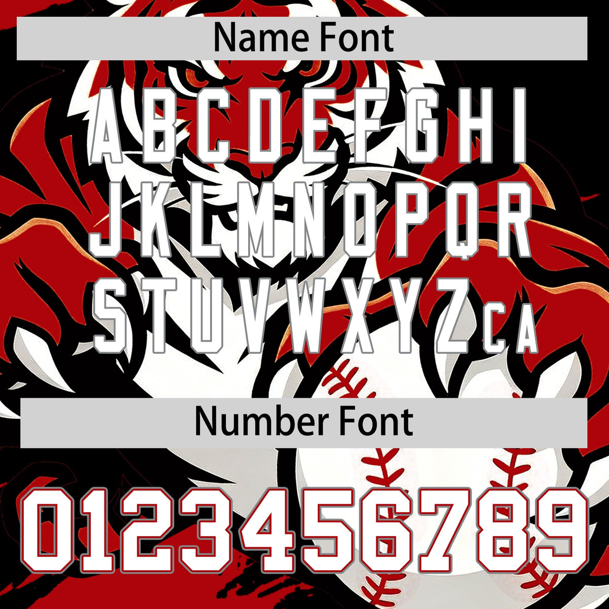 Custom Black Red Gray Full-Snap Graffiti Pattern Tiger Graffiti Jersey Baseball Jersey| KXKSHOP