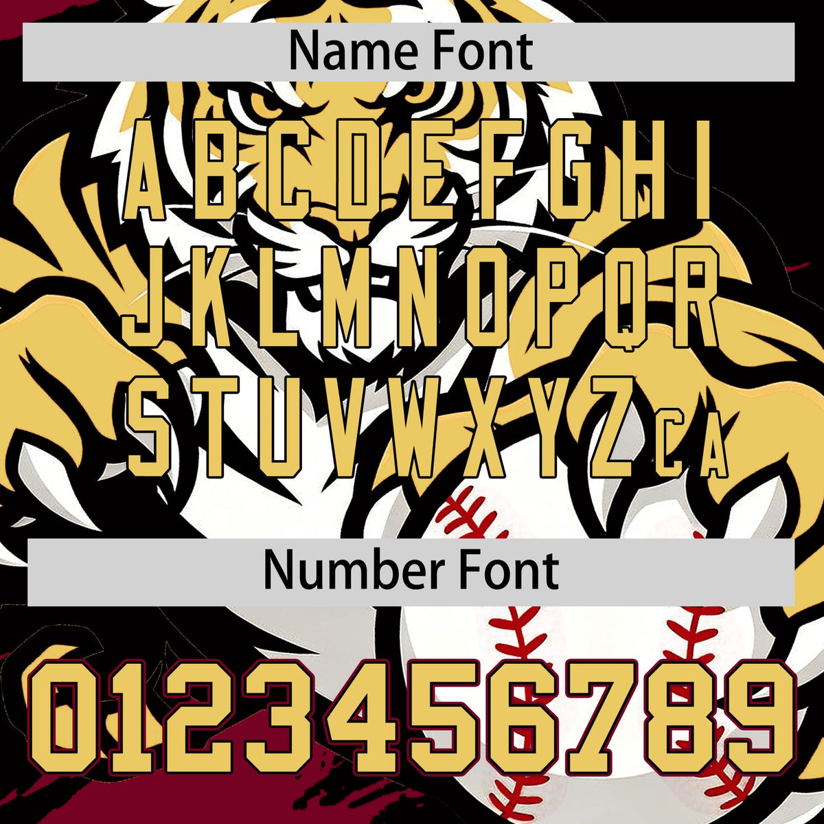 Custom Black Crimson Khaki Full-Snap Graffiti Pattern Tiger Graffiti Jersey Baseball Jersey| KXKSHOP