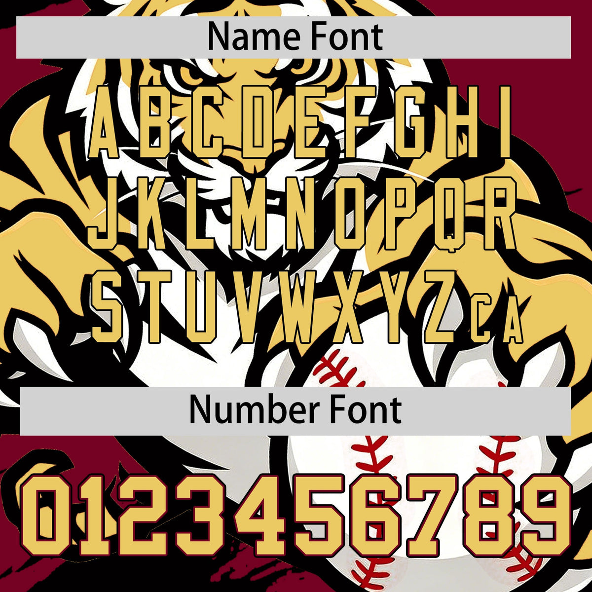 Custom Crimson Black Khaki Full-Snap Graffiti Pattern Tiger Graffiti Jersey Baseball Jersey| KXKSHOP