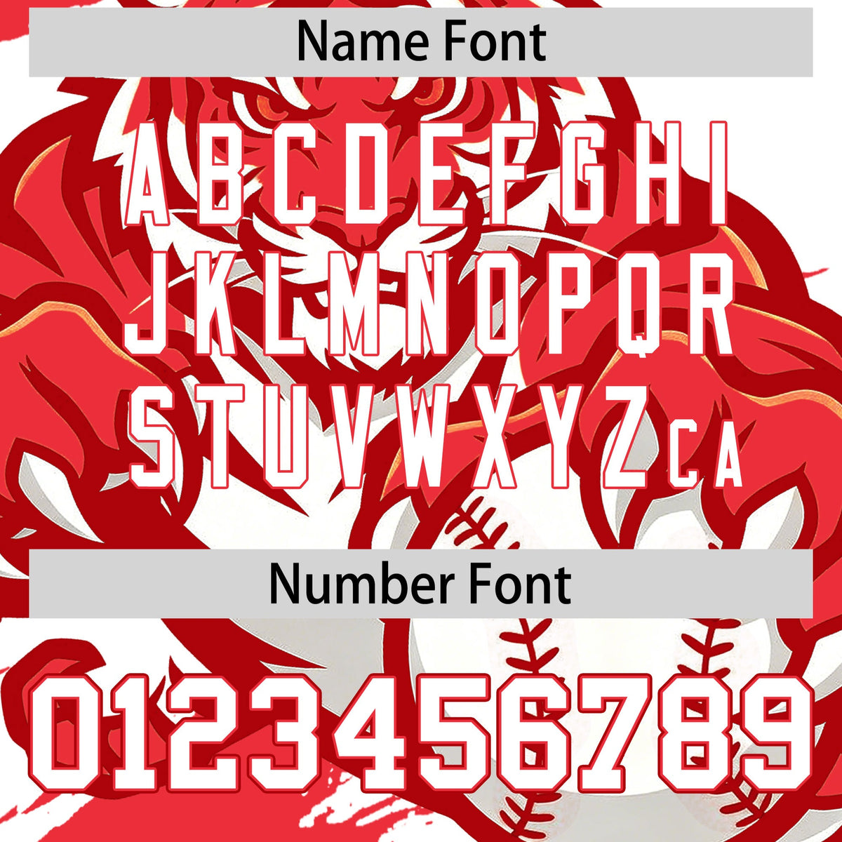 Custom White Red Light Red Full-Snap Graffiti Pattern Tiger Graffiti Jersey Baseball Jersey| KXKSHOP