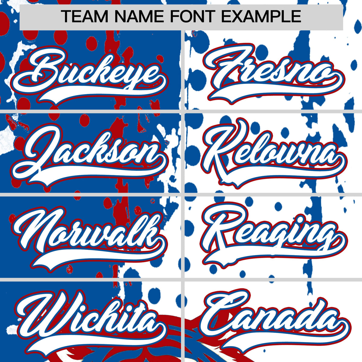Custom White Royal Red Full-Snap Graffiti Pattern Tiger Graffiti Jersey Baseball Jersey| KXKSHOP