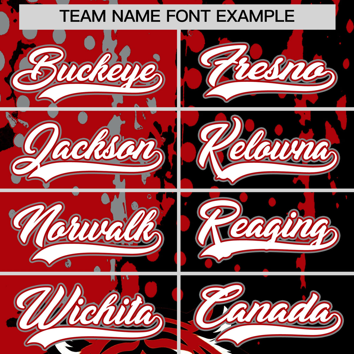 Custom Black Red Gray Full-Snap Graffiti Pattern Tiger Graffiti Jersey Baseball Jersey| KXKSHOP