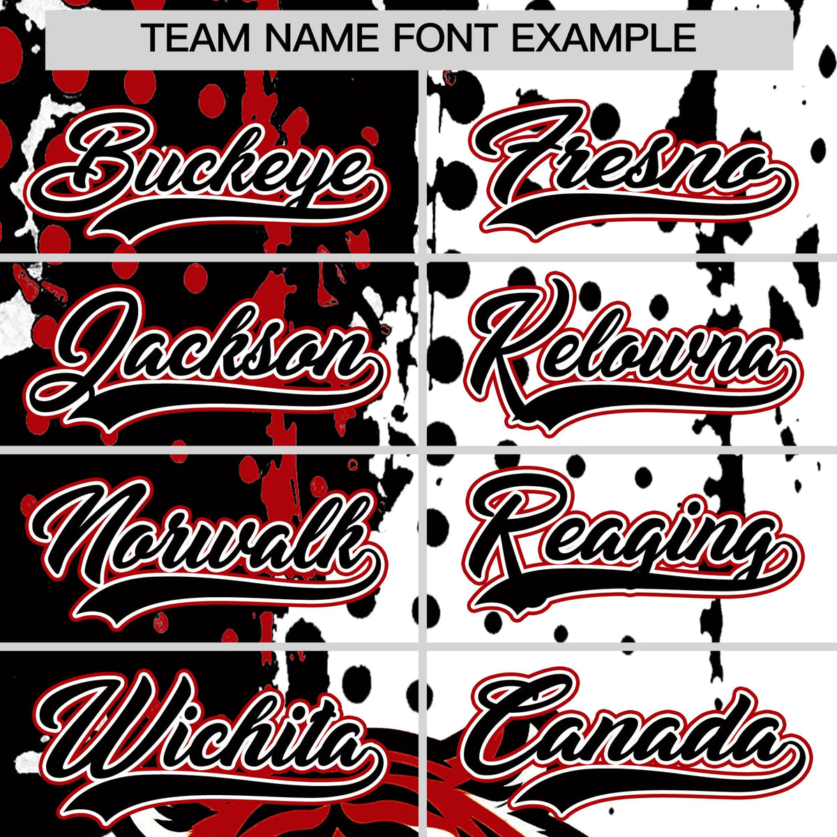 Custom White Black Red Full-Snap Graffiti Pattern Tiger Graffiti Jersey Baseball Jersey| KXKSHOP
