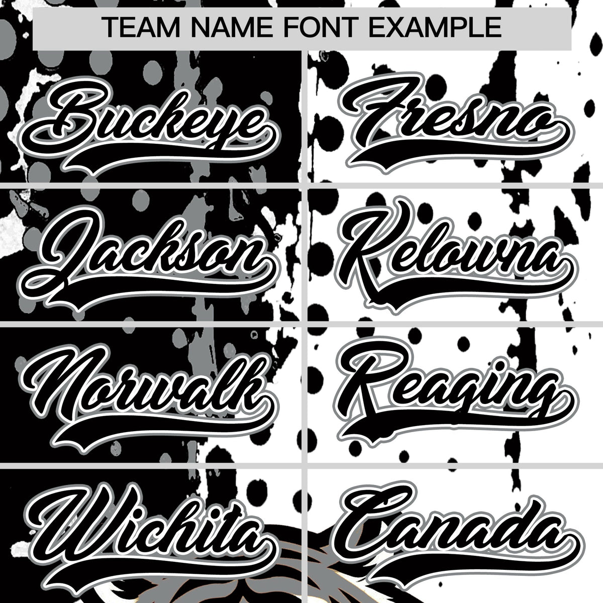 Custom White Black Gray Full-Snap Graffiti Pattern Tiger Graffiti Jersey Baseball Jersey| KXKSHOP