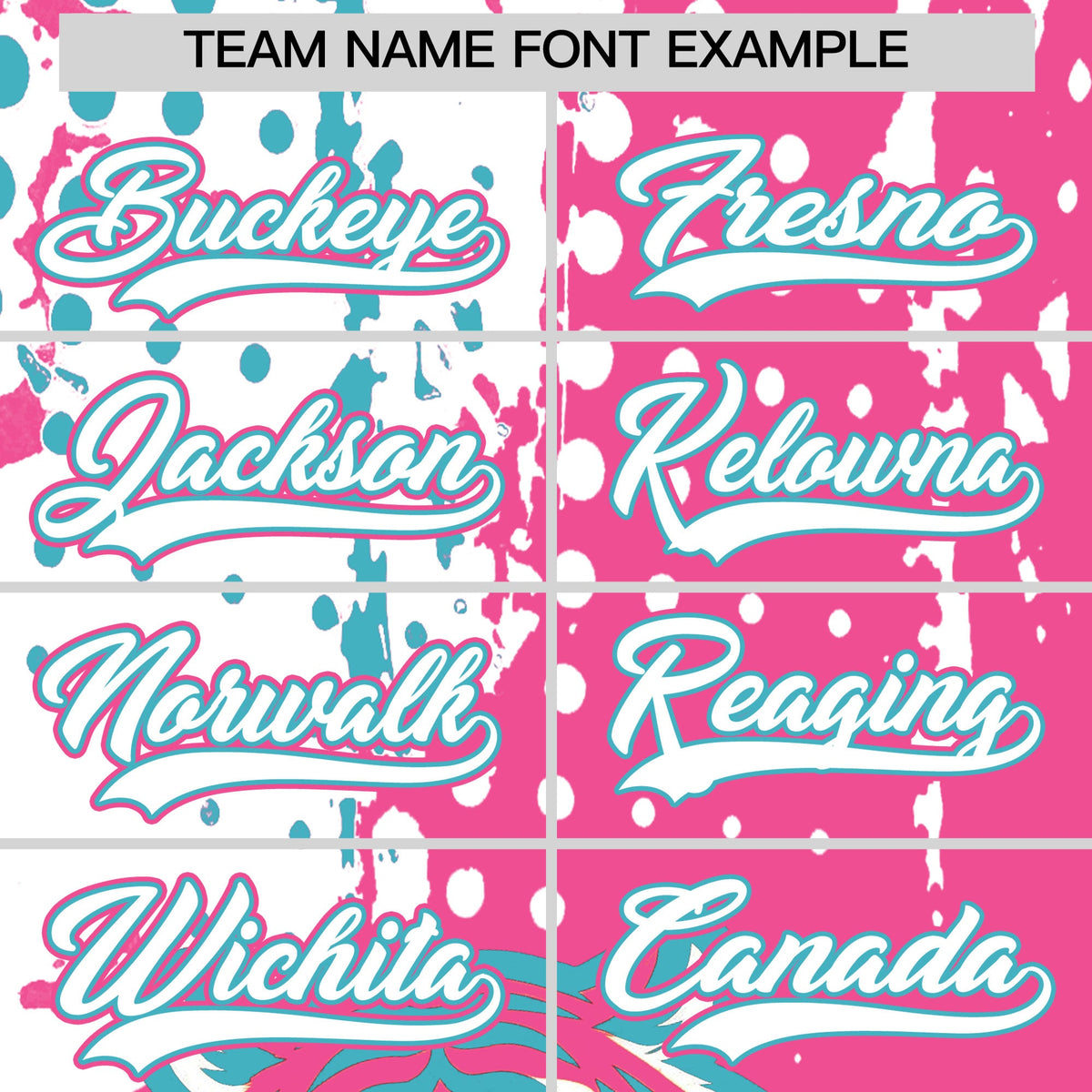 Custom Pink White Sky Blue Full-Snap Graffiti Pattern Tiger Graffiti Jersey Baseball Jersey| KXKSHOP