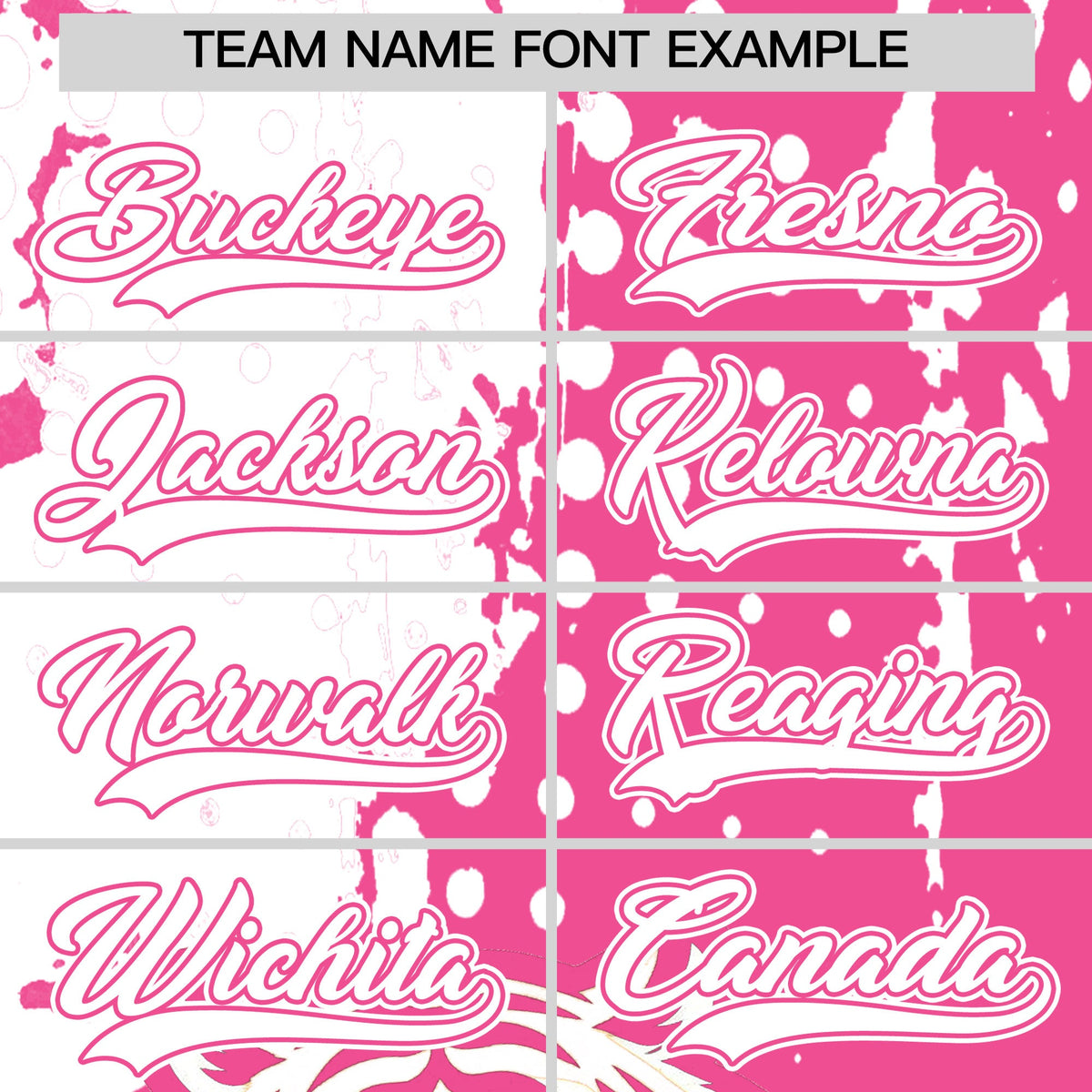 Custom White Pink Full-Snap Graffiti Pattern Tiger Graffiti Jersey Baseball Jersey| KXKSHOP