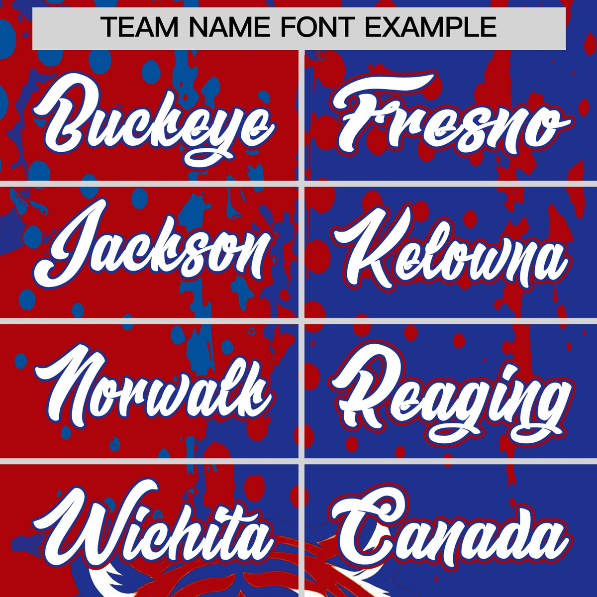 Custom Royal Blue Red Royal Full-Snap Graffiti Pattern Tiger Graffiti Jersey Baseball Jersey| KXKSHOP
