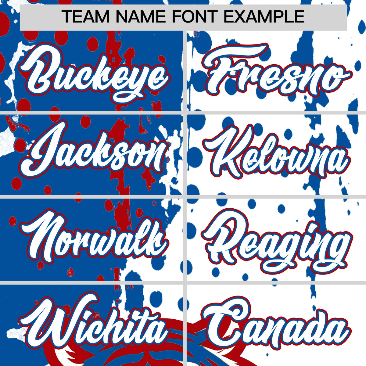 Custom White Royal Red Full-Snap Graffiti Pattern Tiger Graffiti Jersey Baseball Jersey| KXKSHOP