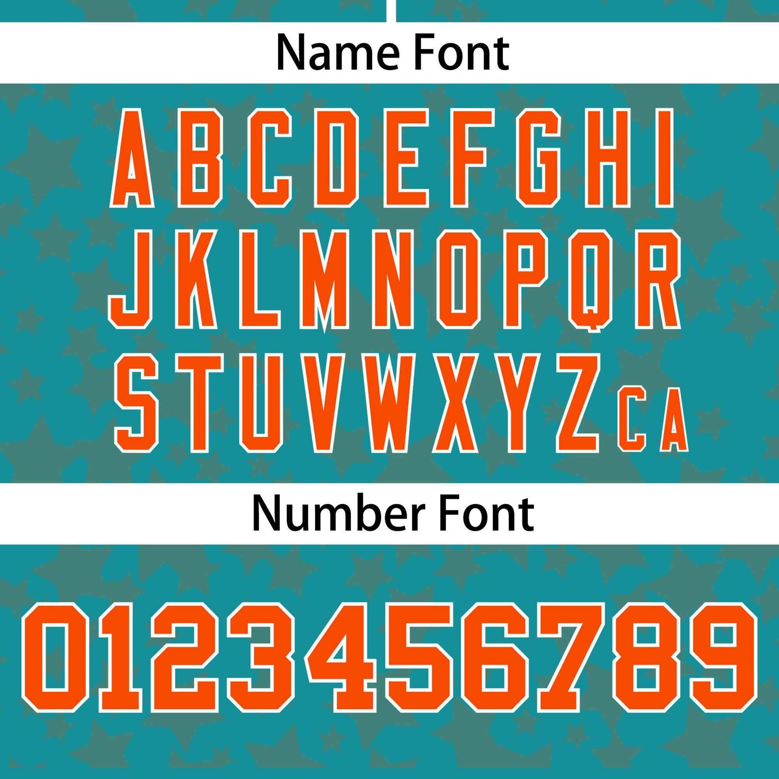 Custom Aqua Orange Personalized Star Graffiti Pattern Authentic Baseball Jersey