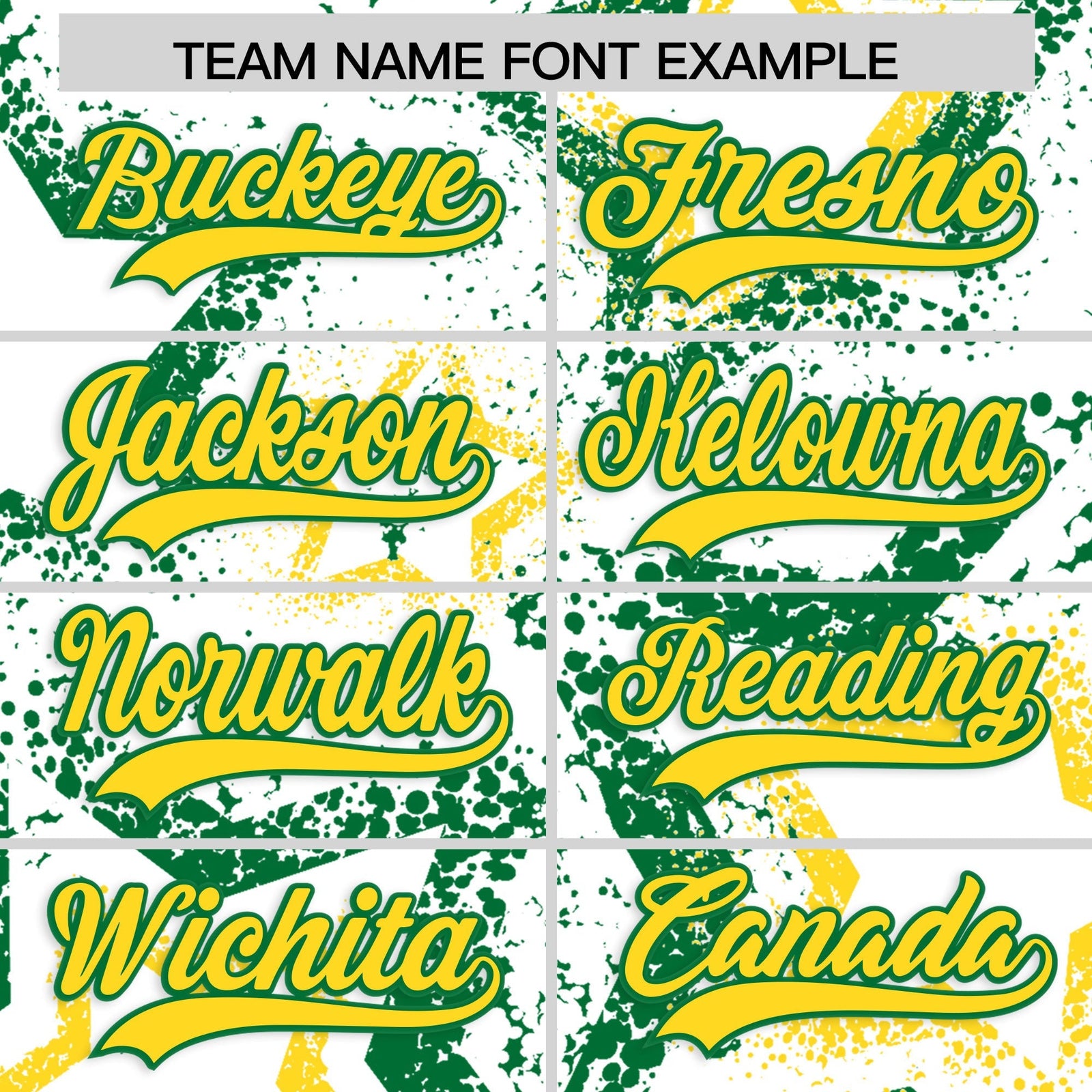Custom White Kelly Green Gold Star-Shaped Ink Texture Graffiti Pattern Baseball Jersey | Sublimation Printed & Stitched,Add Name and Numbern,Perfect for Parties,Perfect for Training | KXKSHOP