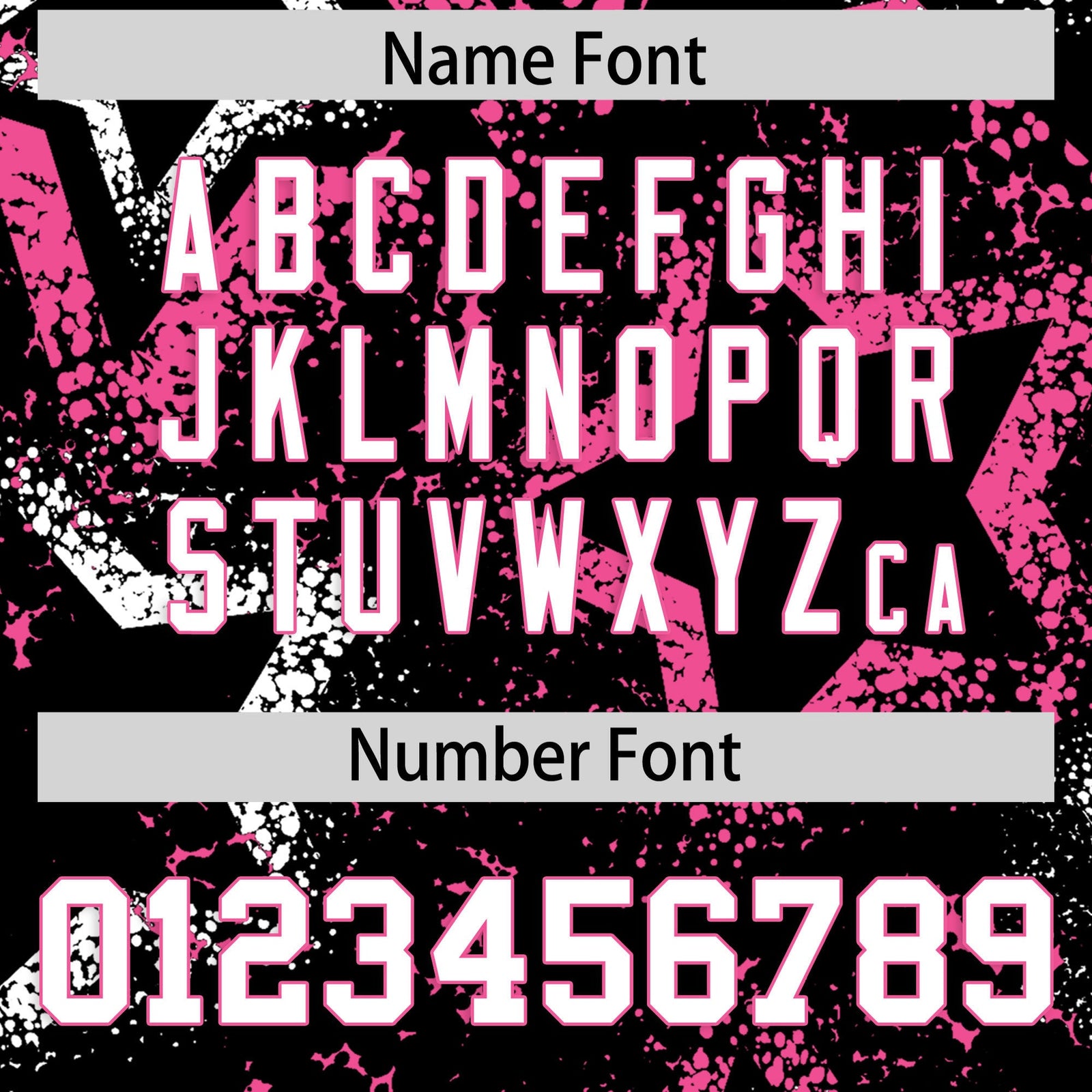 Custom Black White Pink Star-Shaped Ink Texture Graffiti Pattern Baseball Jersey | Sublimation Printed & Stitched,Add Name and Numbern,Perfect for Parties,Perfect for Training | KXKSHOP