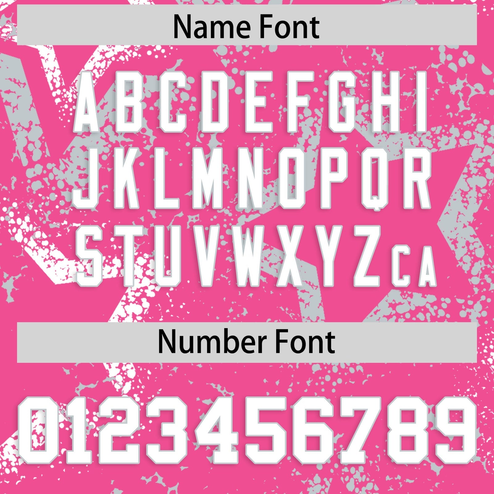 Custom Pink White Silver Star-Shaped Ink Texture Graffiti Pattern Baseball Jersey | Sublimation Printed & Stitched,Add Name and Numbern,Perfect for Parties,Perfect for Training | KXKSHOP