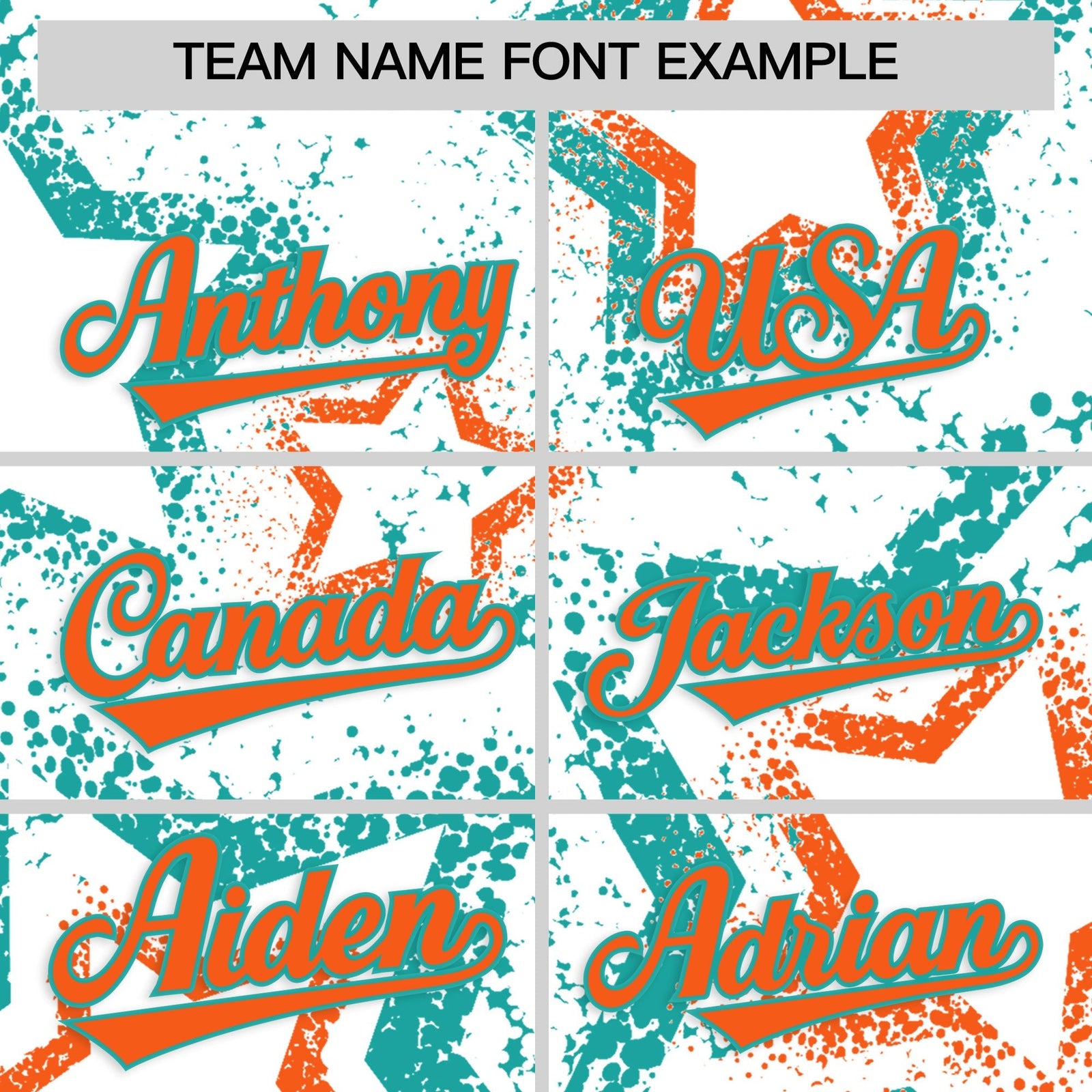 Custom White Aqua Orange Star-Shaped Ink Texture Graffiti Pattern Baseball Jersey | Sublimation Printed & Stitched,Add Name and Numbern,Perfect for Parties,Perfect for Training | KXKSHOP