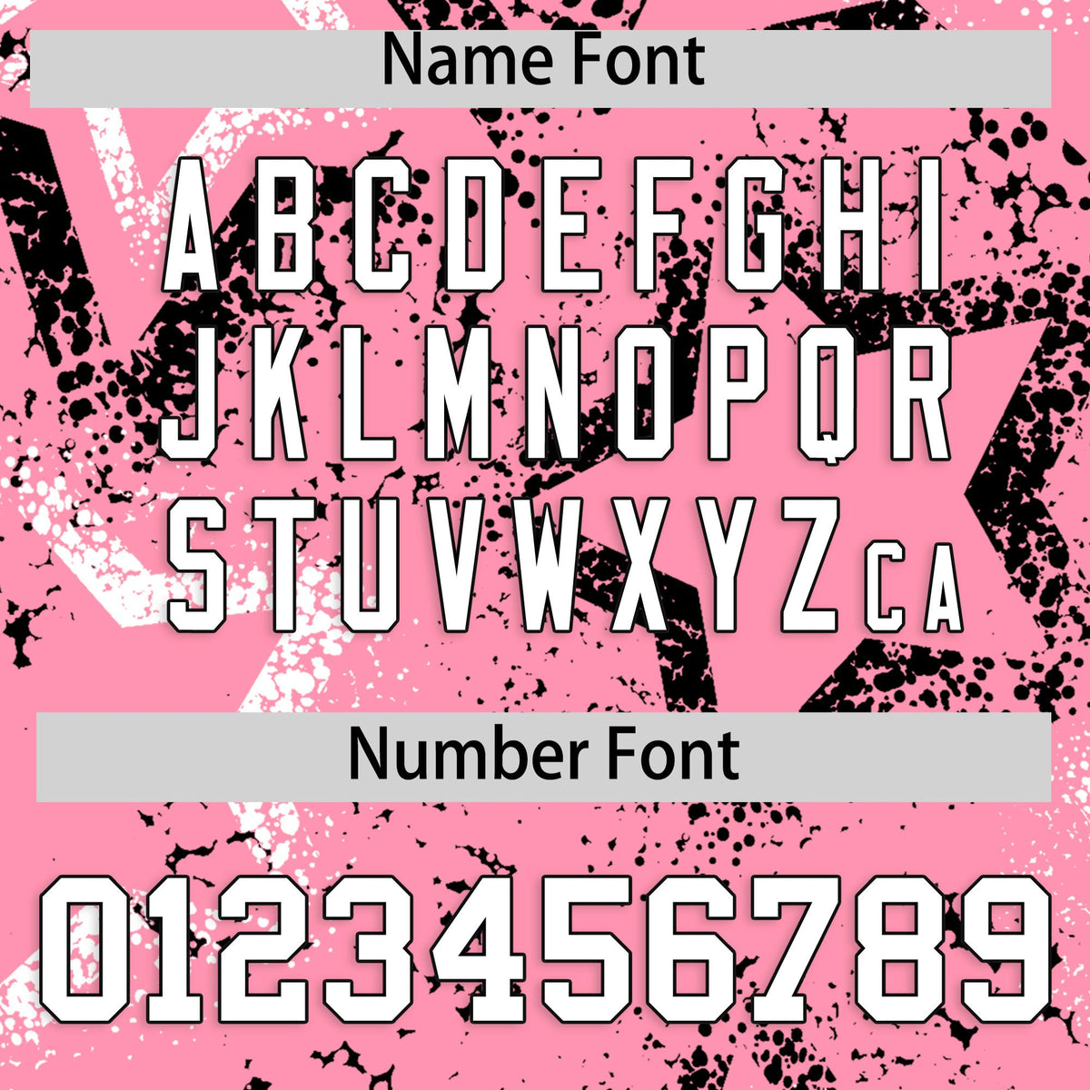 Custom Light Pink White Black Star-Shaped Ink Texture Graffiti Pattern Baseball Jersey | Sublimation Printed & Stitched,Add Name and Numbern,Perfect for Parties,Perfect for Training | KXKSHOP
