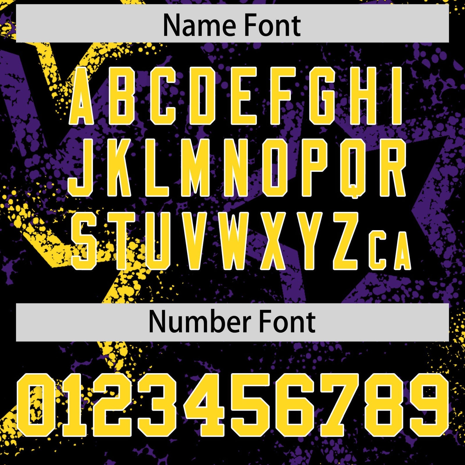 Custom Black Gold White Star-Shaped Ink Texture Graffiti Pattern Baseball Jersey | Sublimation Printed & Stitched,Add Name and Numbern,Perfect for Parties,Perfect for Training | KXKSHOP