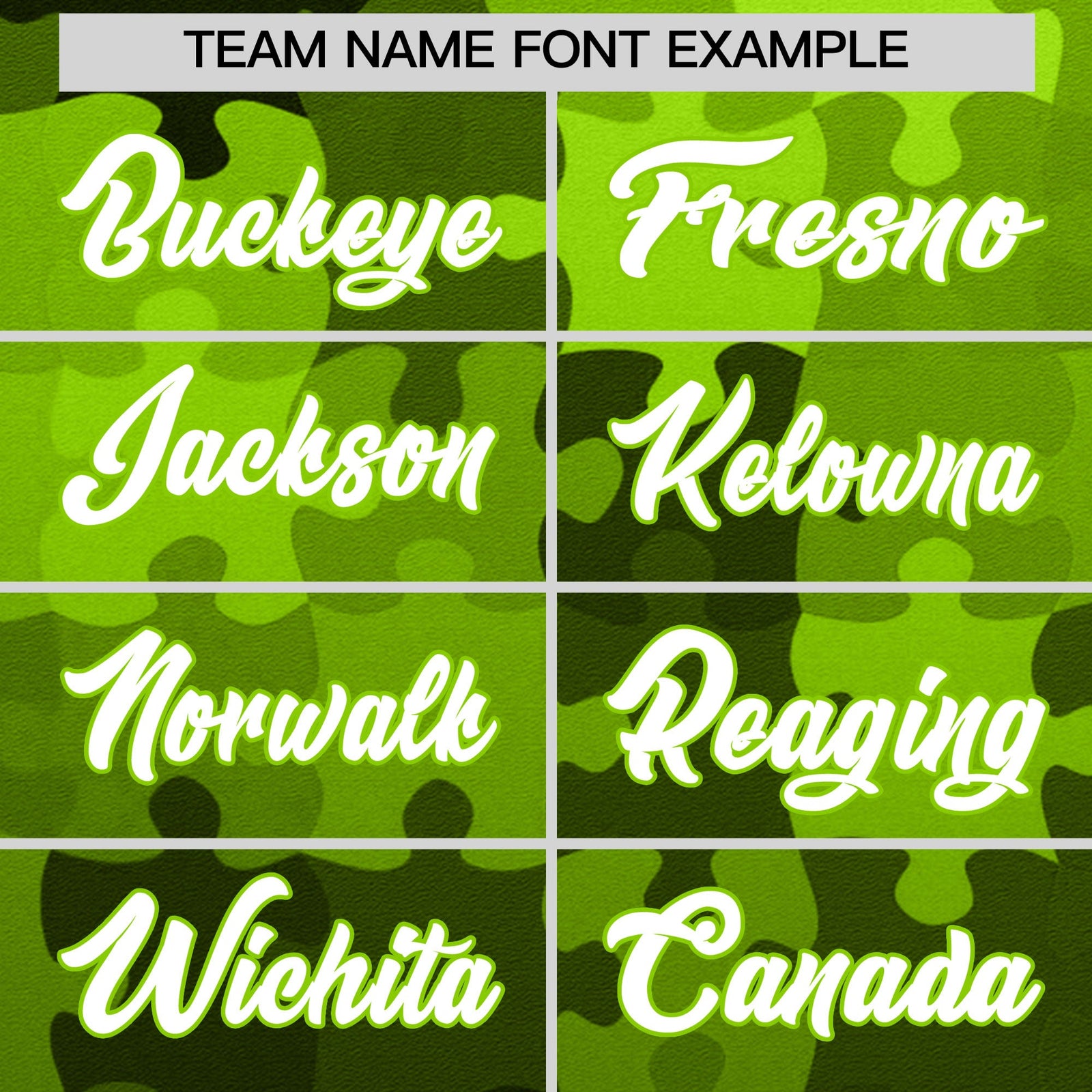 Custom White Neon Green Puzzle Elements Baseball Jersey | Sublimation Printed & Stitched,Add Name and Numbern,Perfect for Teams | KXKSHOP