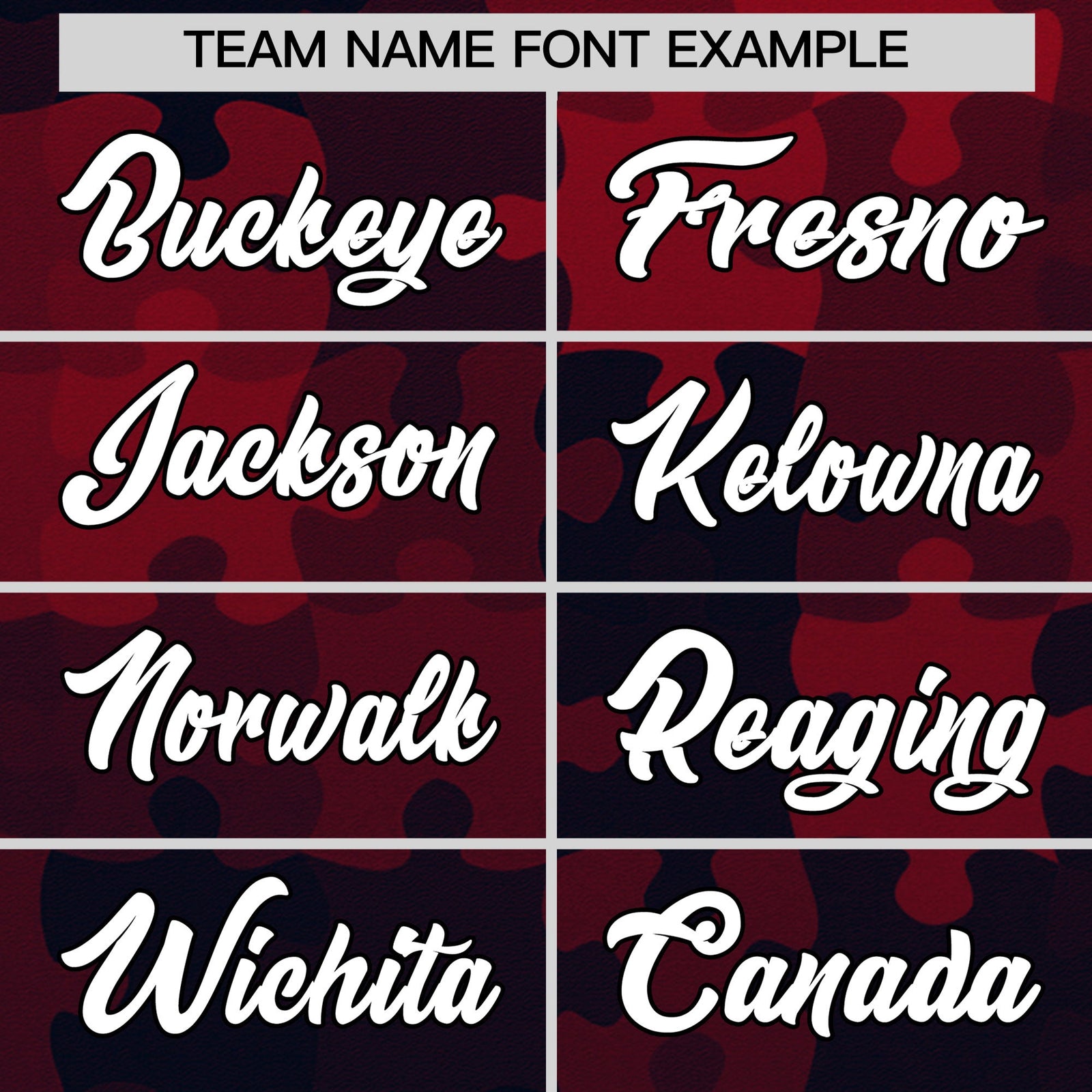 Custom Red White Black Puzzle Elements Baseball Jersey | Sublimation Printed & Stitched,Add Name and Numbern,Perfect for Teams | KXKSHOP