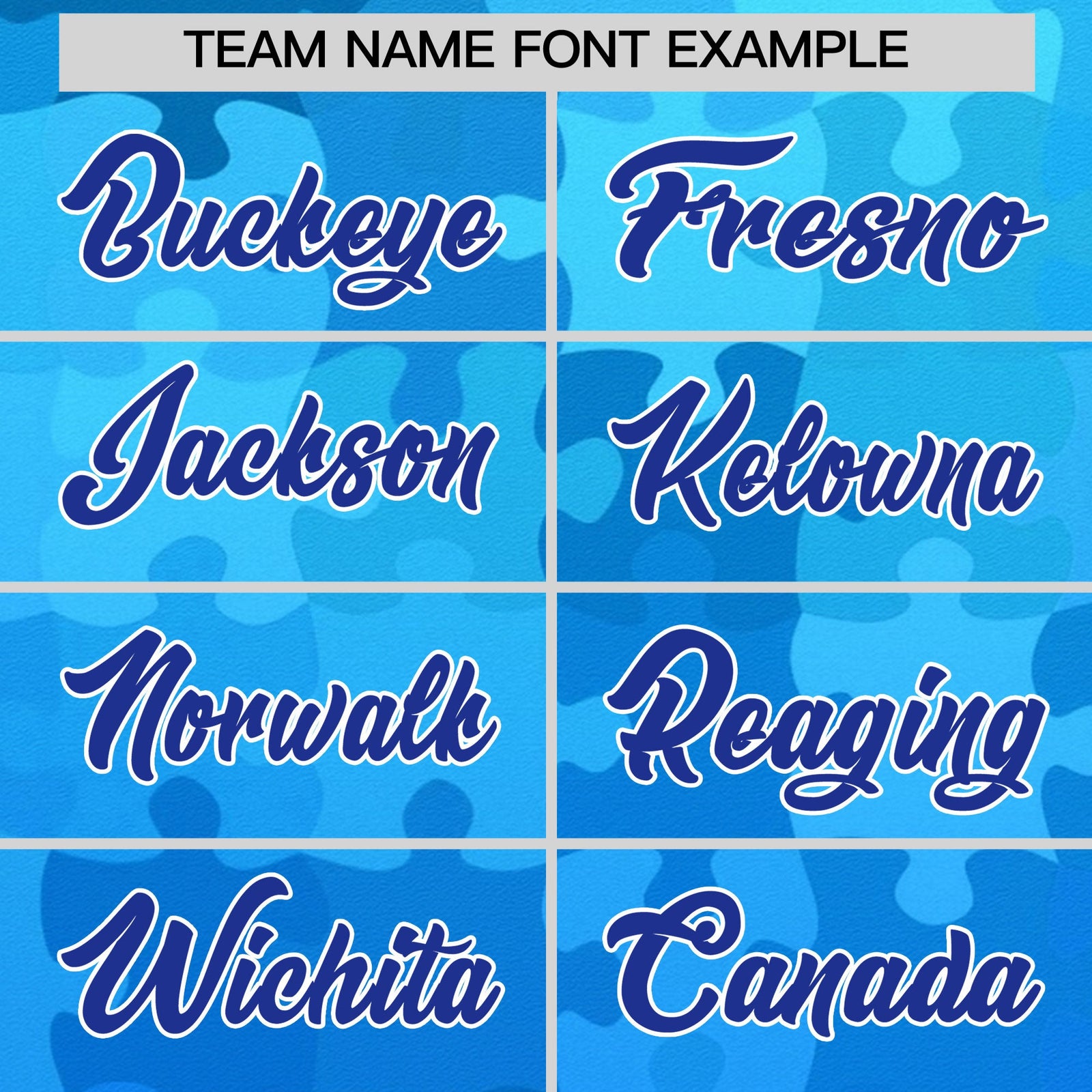 Custom Royal Blue White Puzzle Elements Baseball Jersey | Sublimation Printed & Stitched,Add Name and Numbern,Perfect for Teams | KXKSHOP