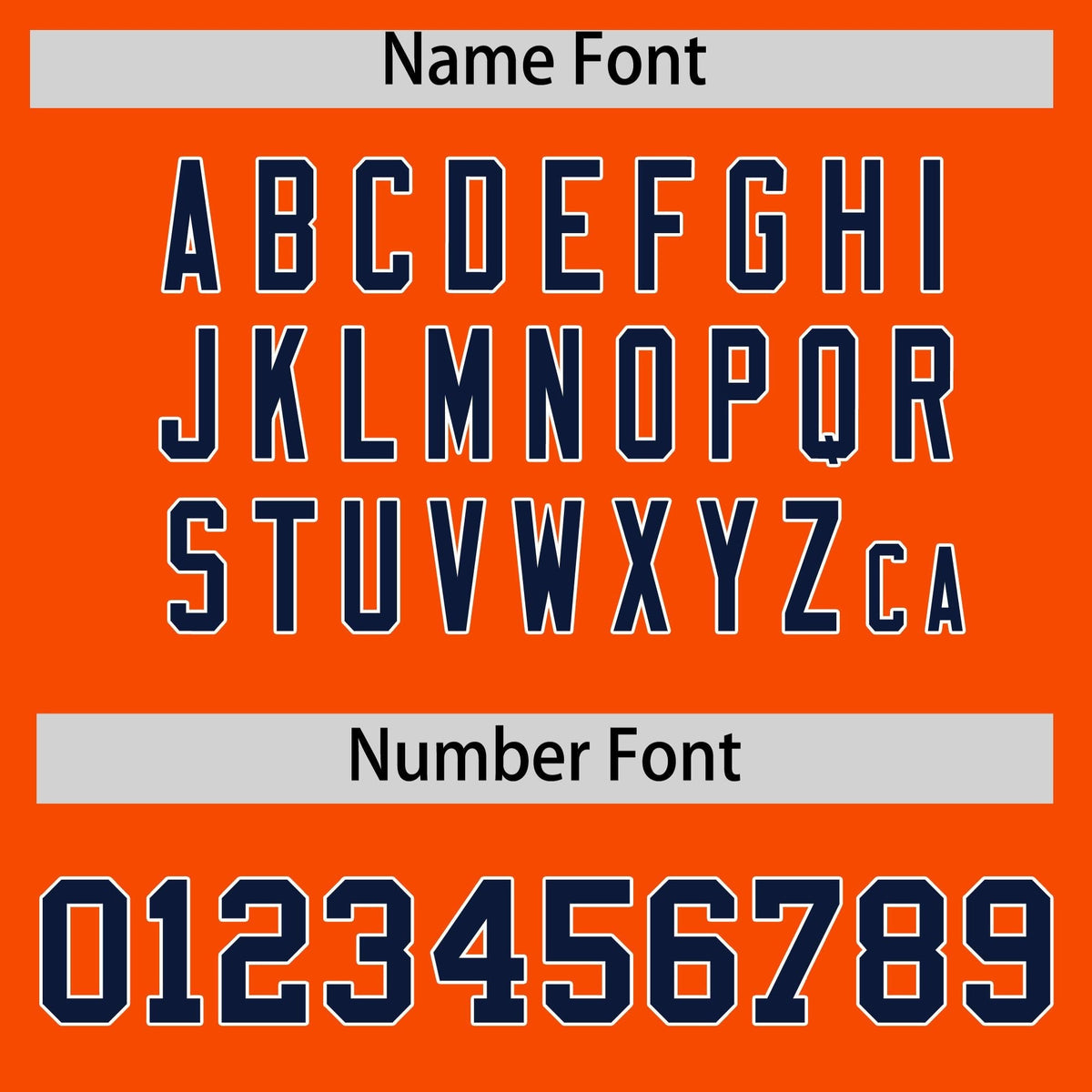 Custom Navy Orange Pinstripe Personalized Two-Tone Authentic Baseball Jersey
