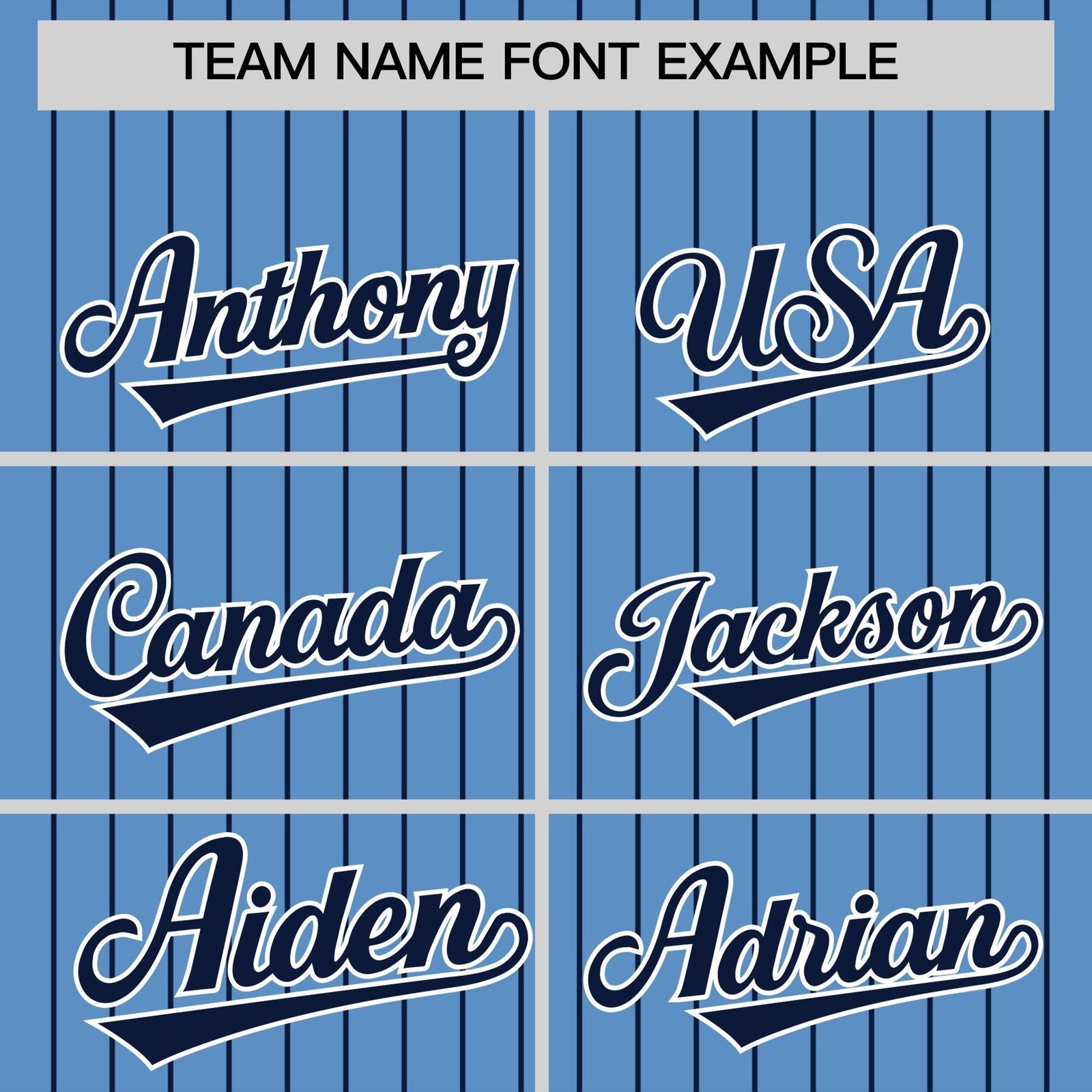 Custom Light Blue Navy Pinstripe Personalized Two-Tone Authentic Baseball Jersey