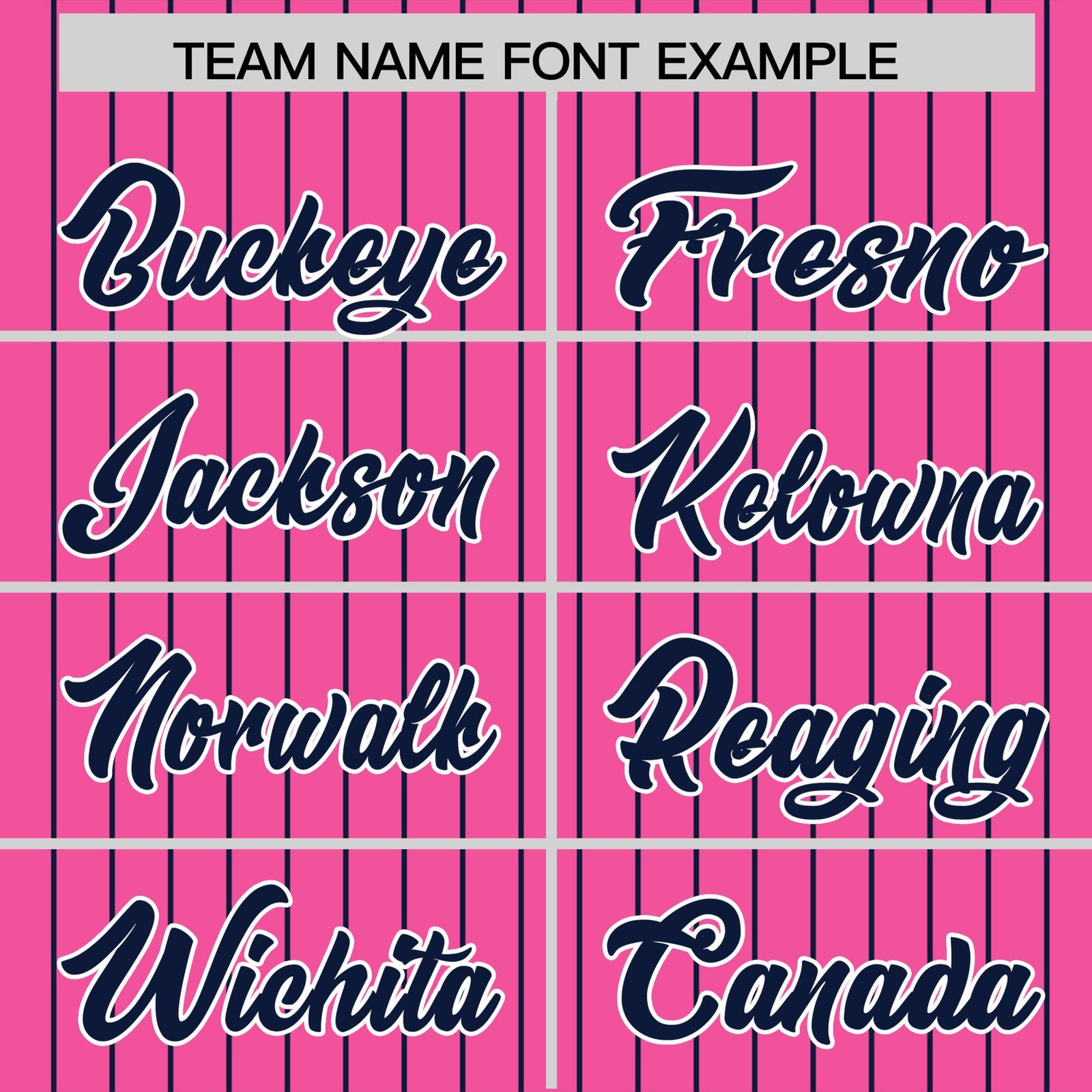 Custom Pink Navy Pinstripe Personalized Two-Tone Authentic Baseball Jersey