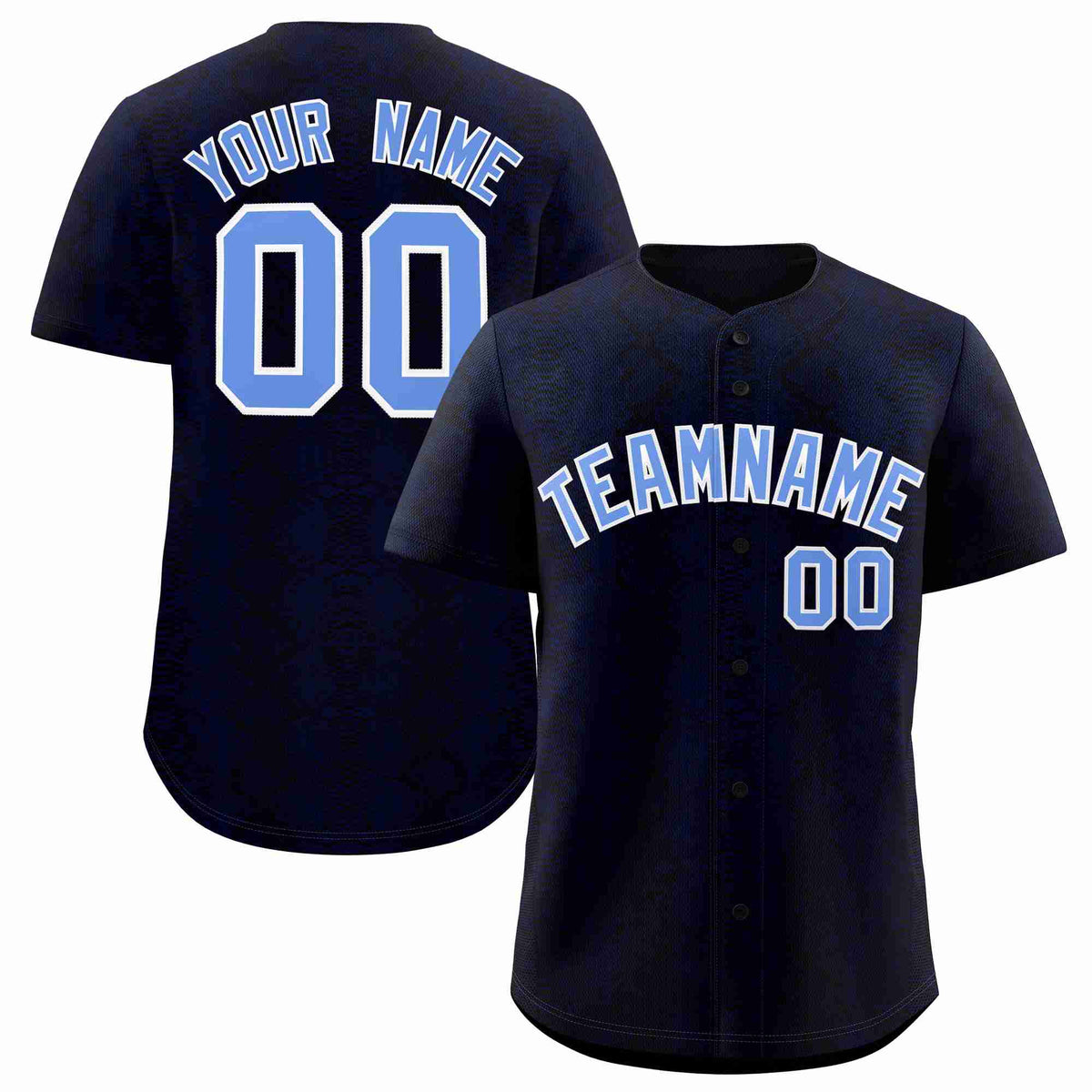 Custom Multi Color Snakeskin Pattern Authentic Baseball Jersey