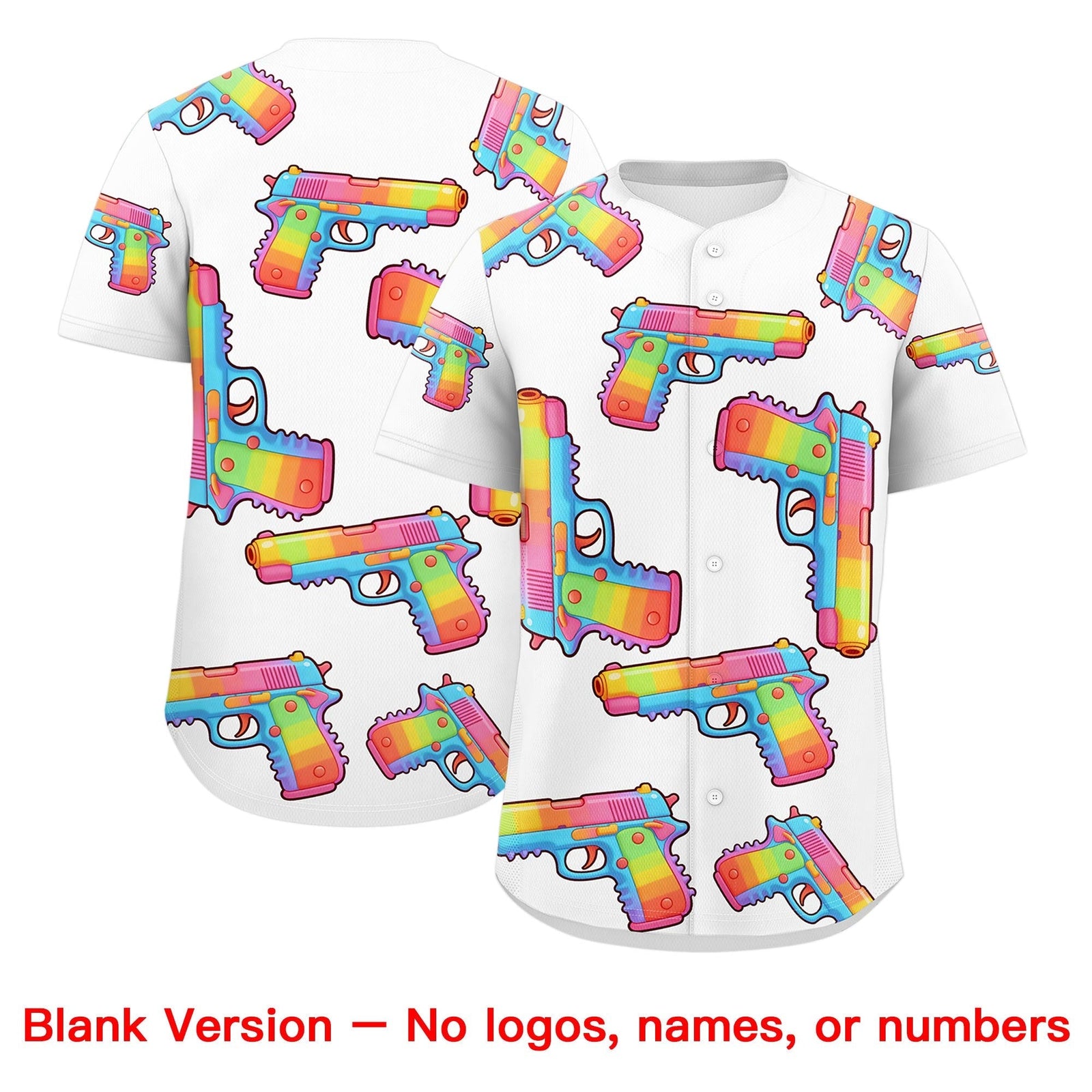 Custom Youth Baseball Jersey White Black Sugar-Coated Firepower Graffiti Pattern Hip-hop