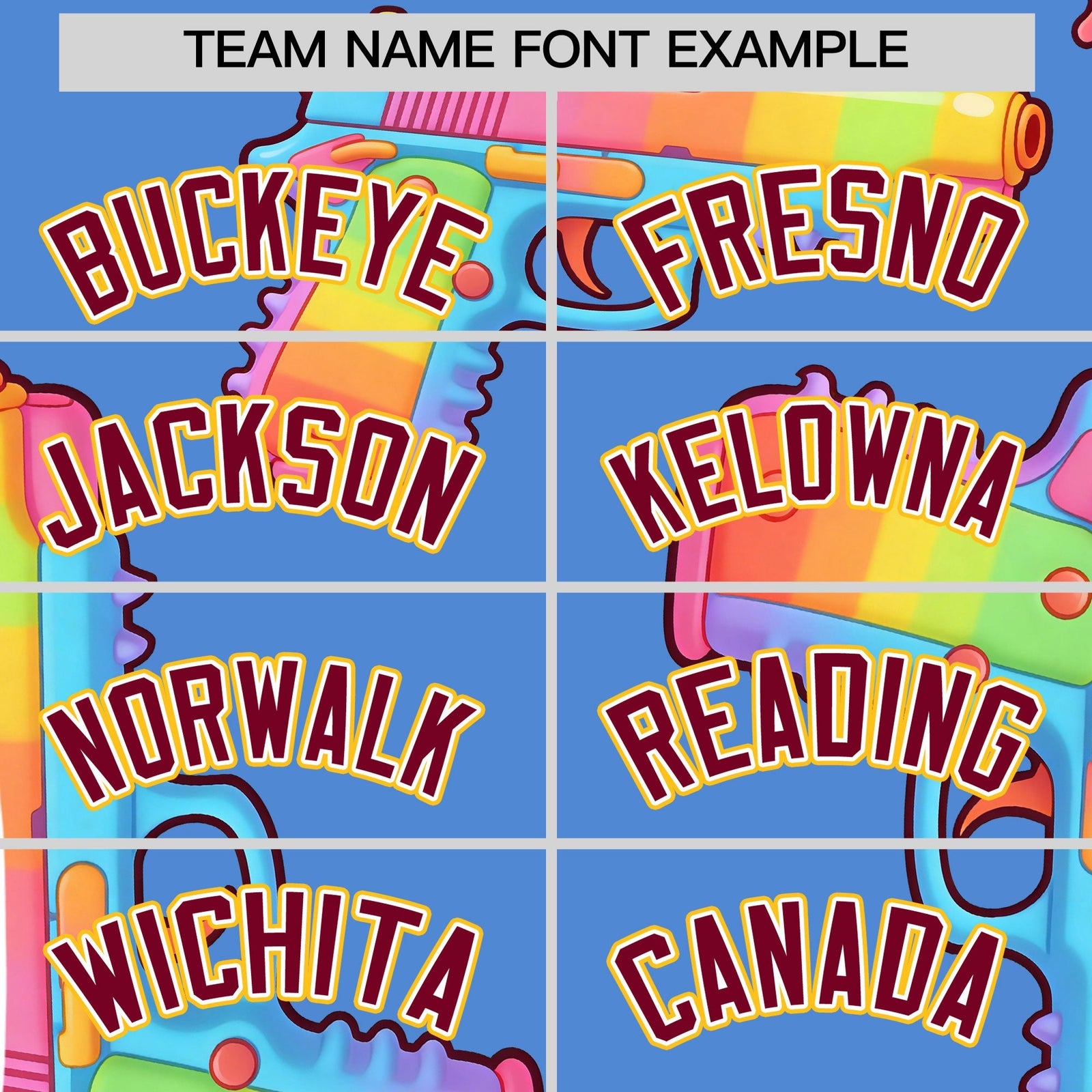 Custom Youth Baseball Jersey Powder Blue Crimson Sugar-Coated Firepower Graffiti Pattern Street Style