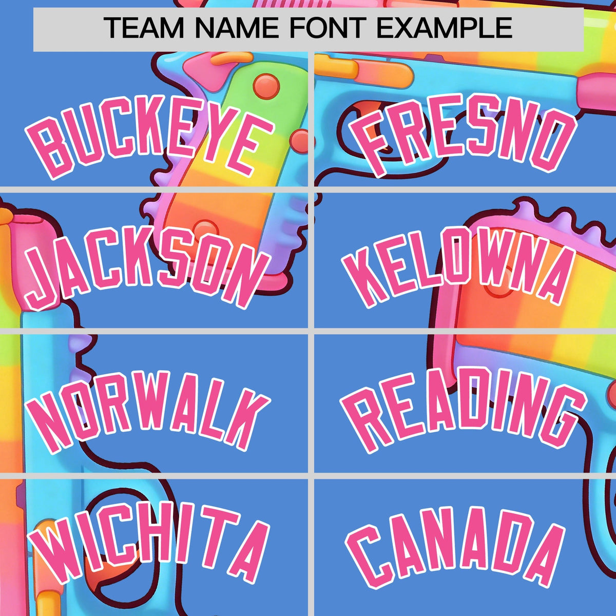 Custom Youth Baseball Jersey Powder Blue Pink Sugar-Coated Firepower Graffiti Pattern Urban Fashion